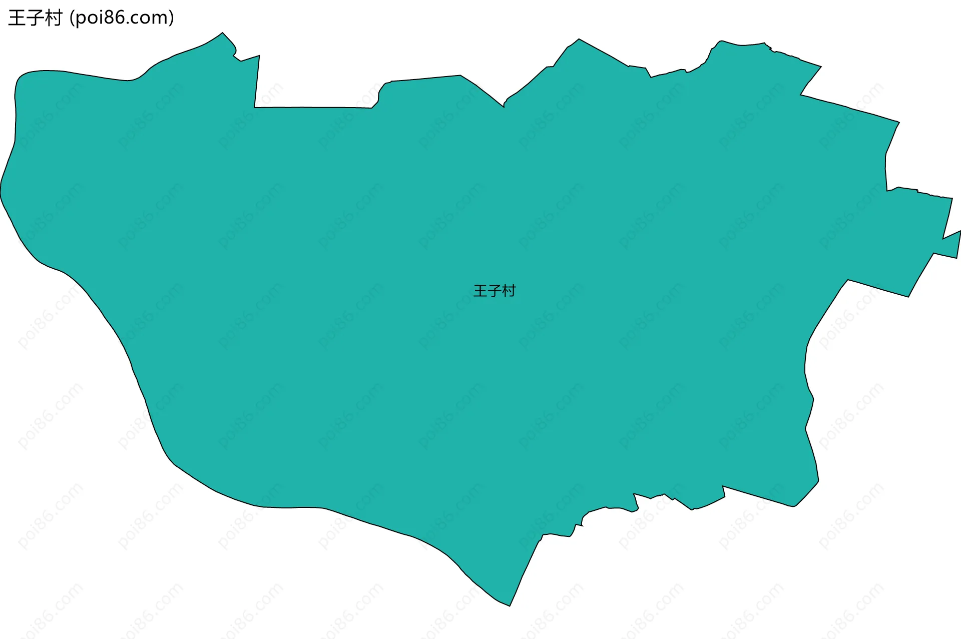 王子村边界地图