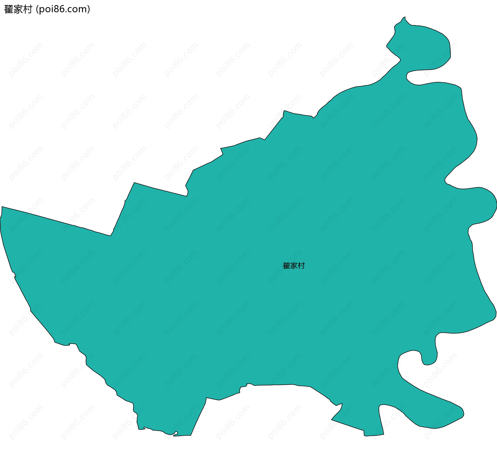 翟家村边界地图