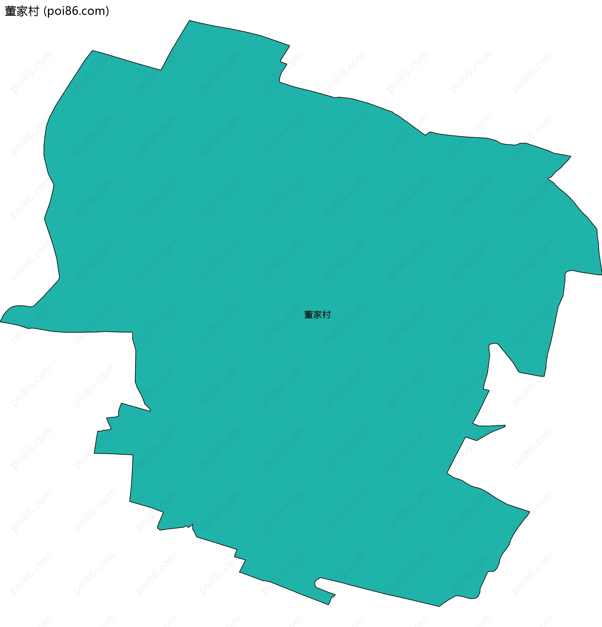 董家村边界地图