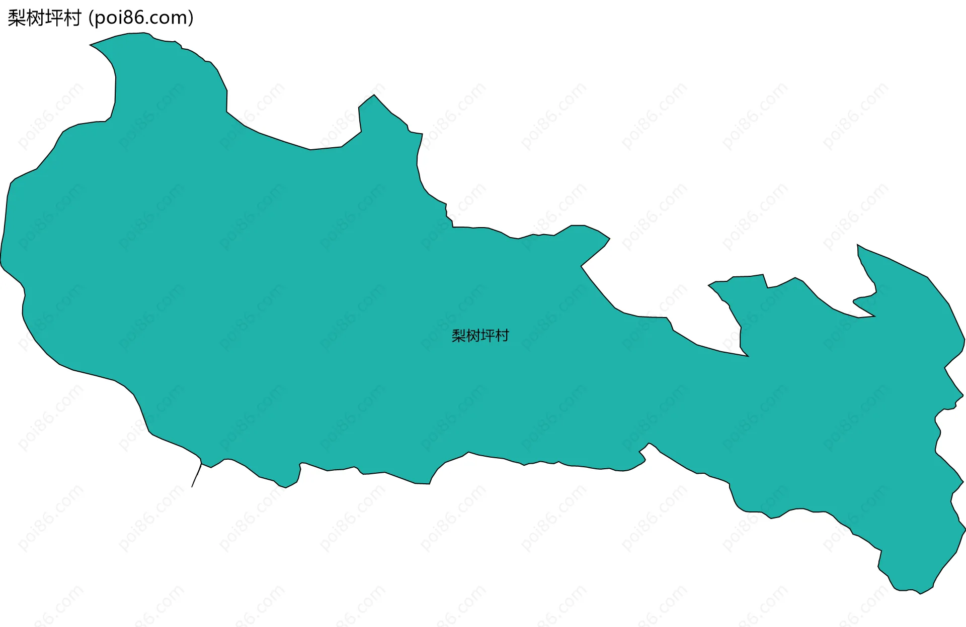 梨树坪村边界地图