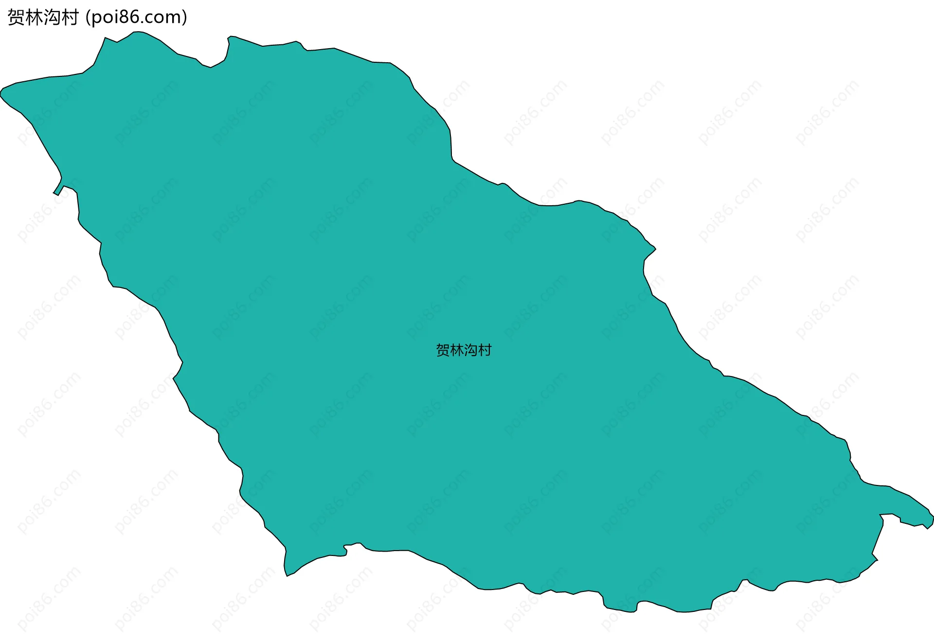 贺林沟村边界地图