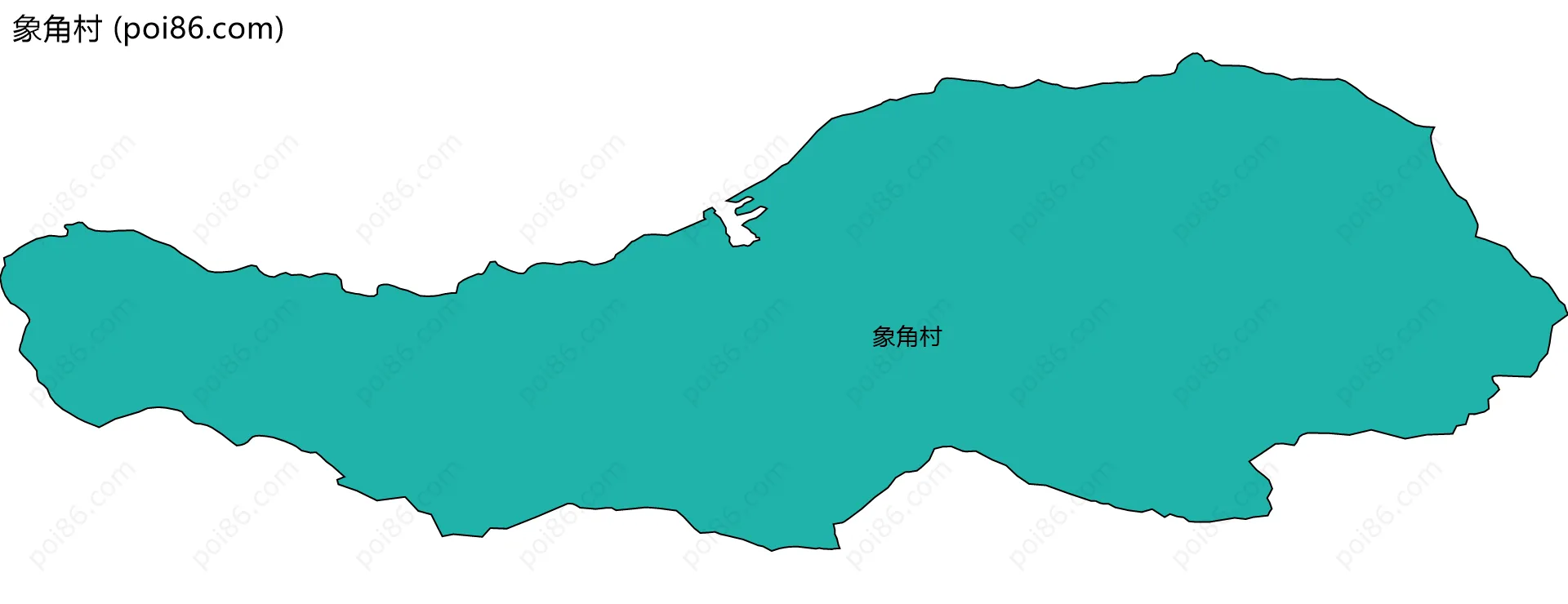 象角村边界地图