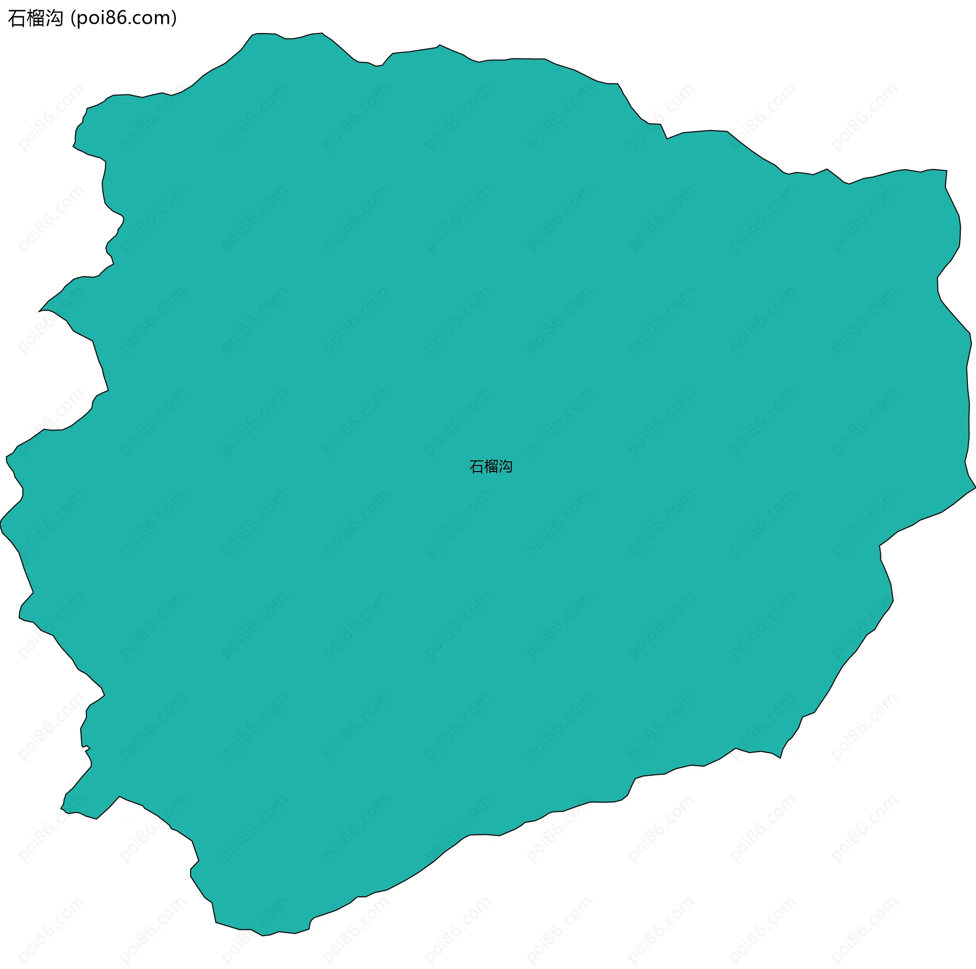 石榴沟边界地图