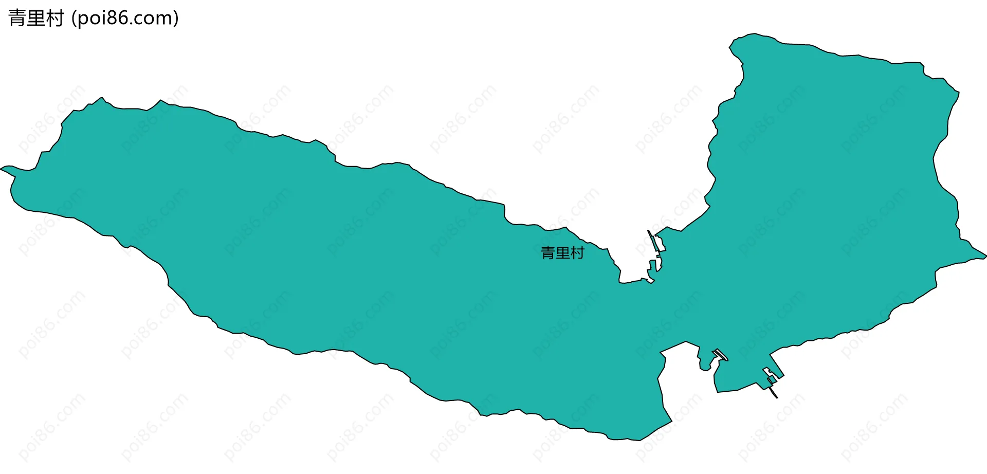 青里村边界地图