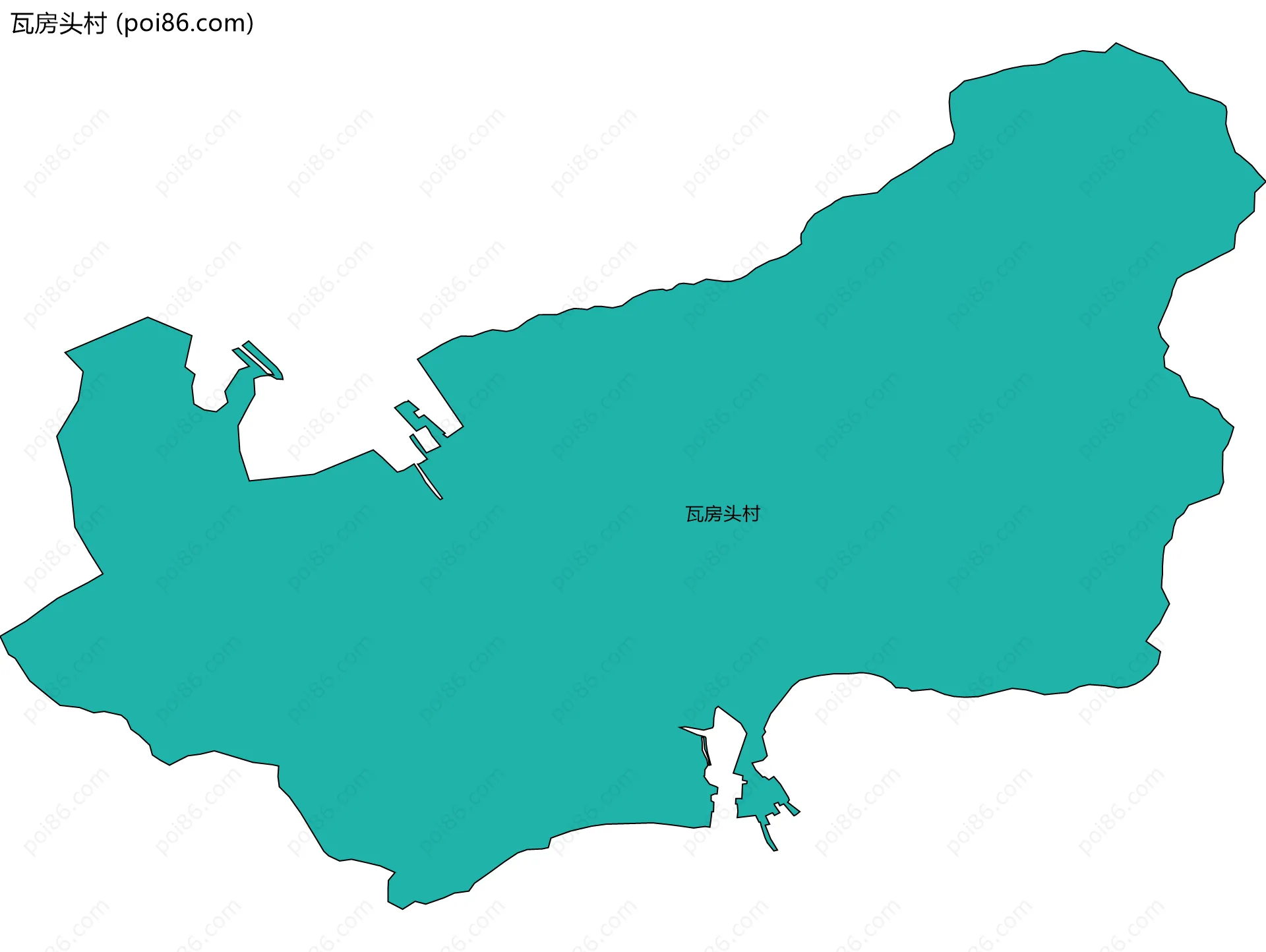 瓦房头村边界地图