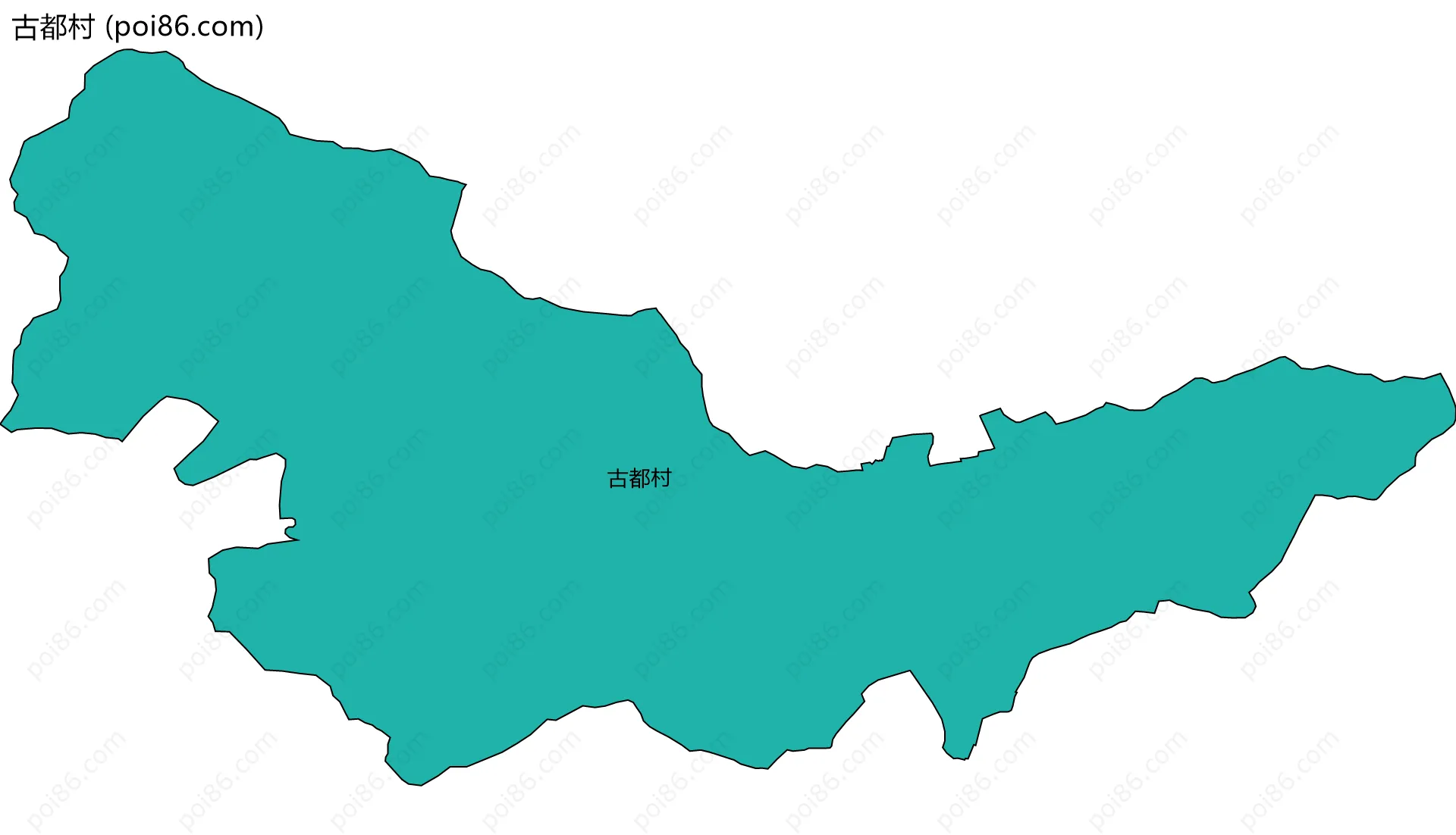 古都村边界地图