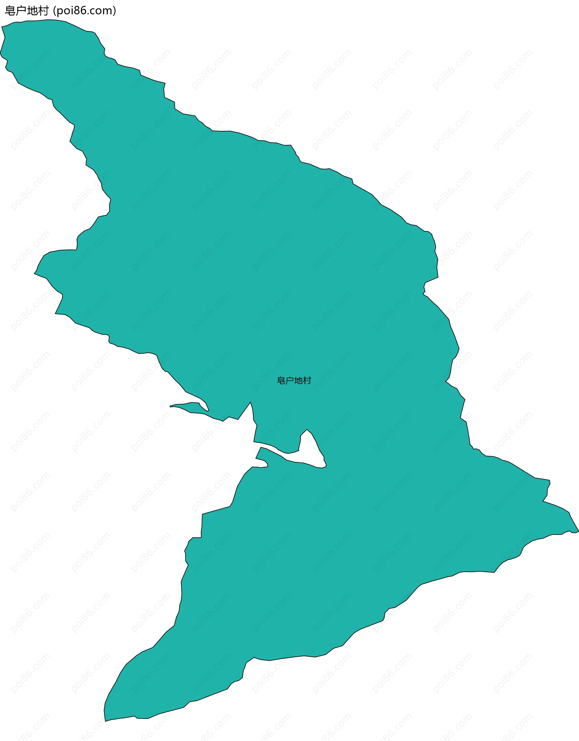 皂户地村边界地图