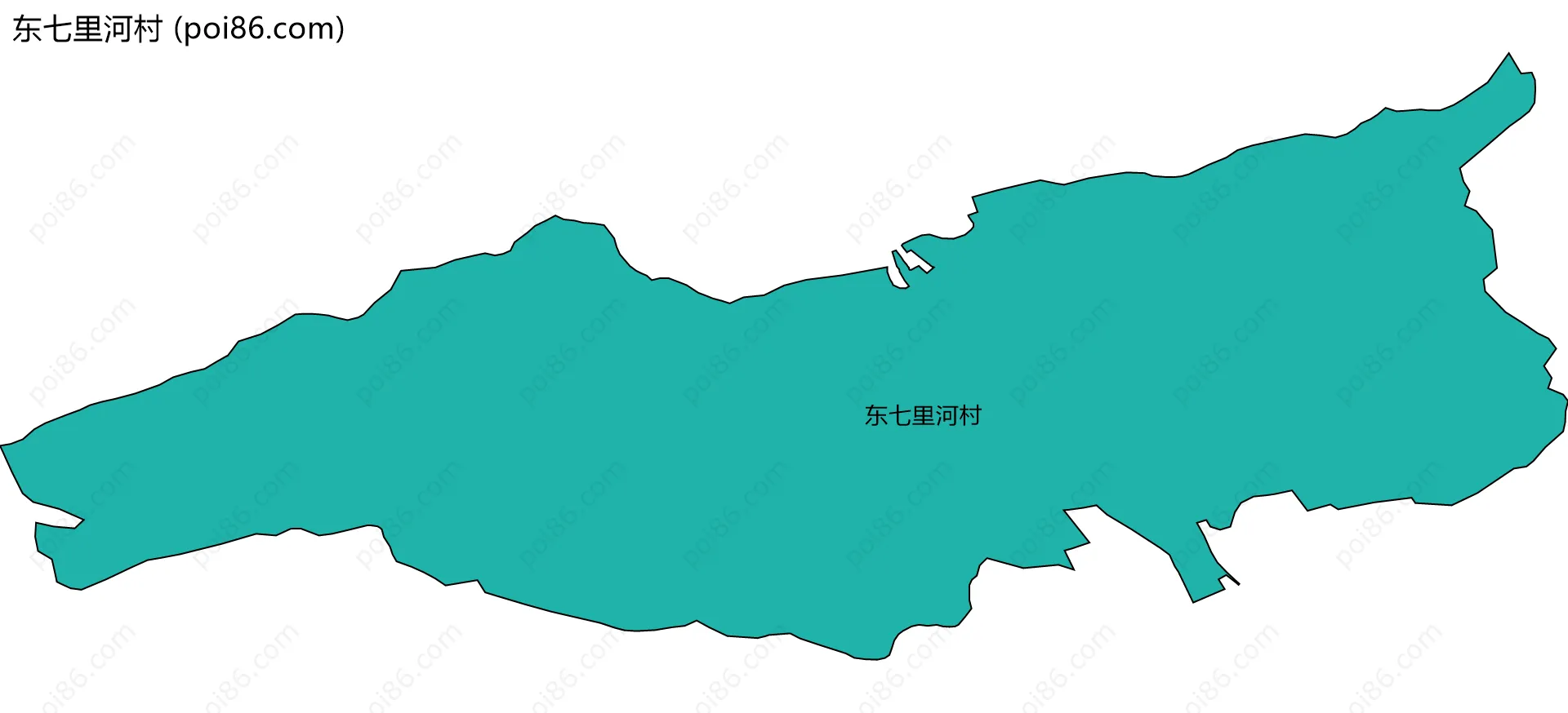 东七里河村边界地图