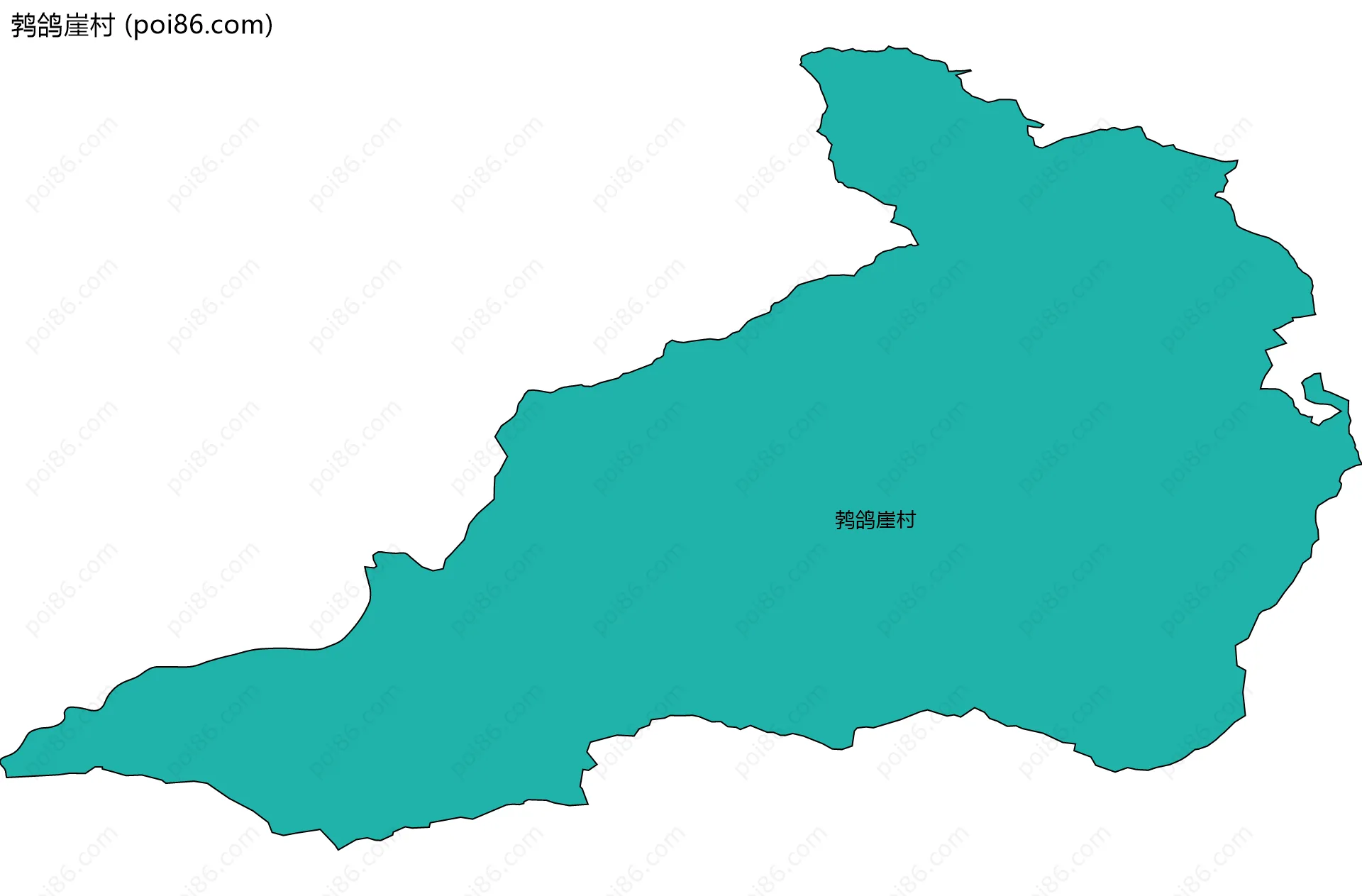 鹁鸽崖村边界地图