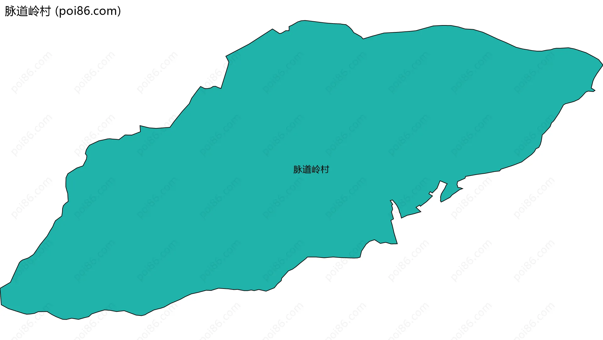 脉道岭村边界地图