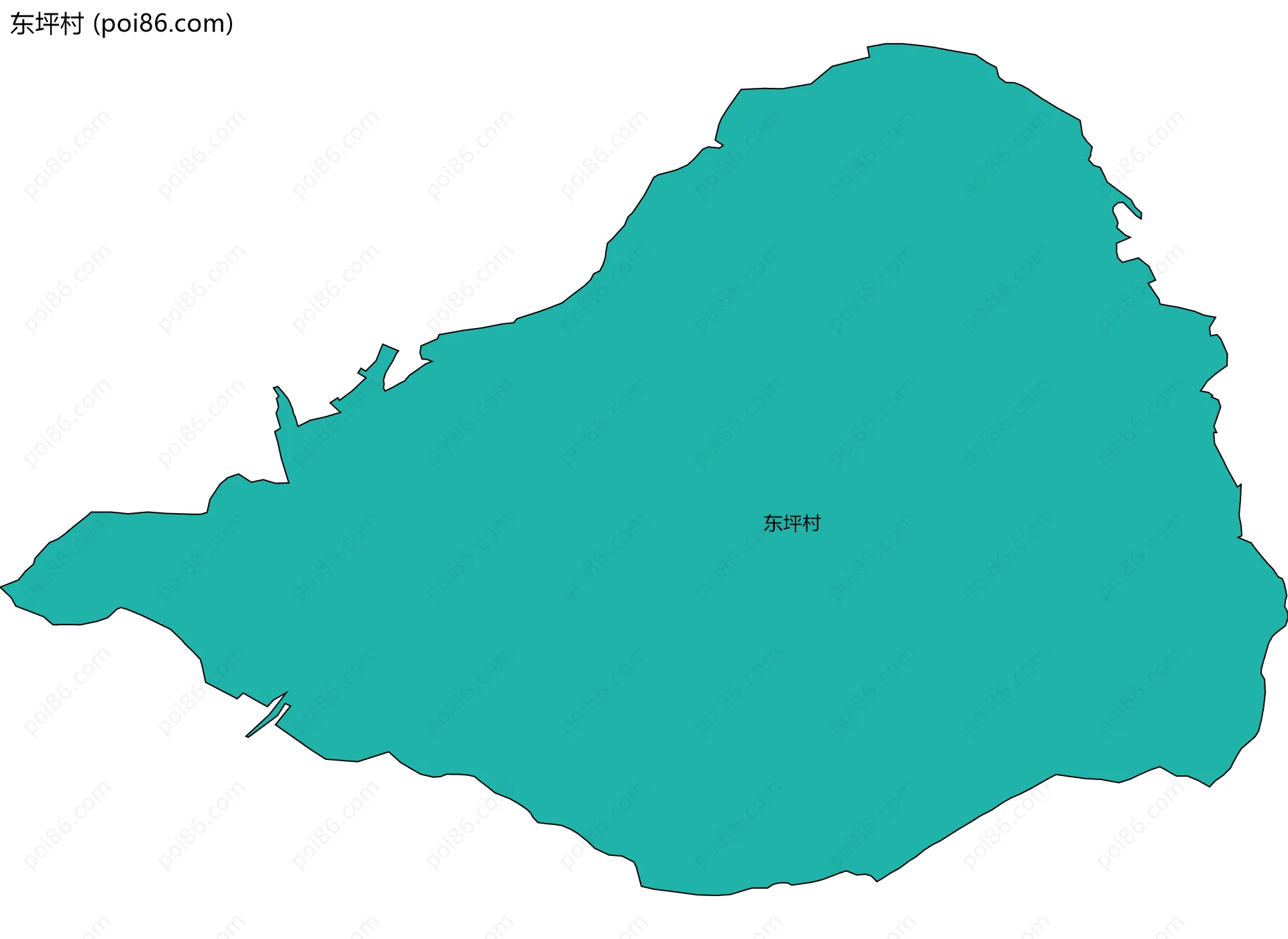 东坪村边界地图