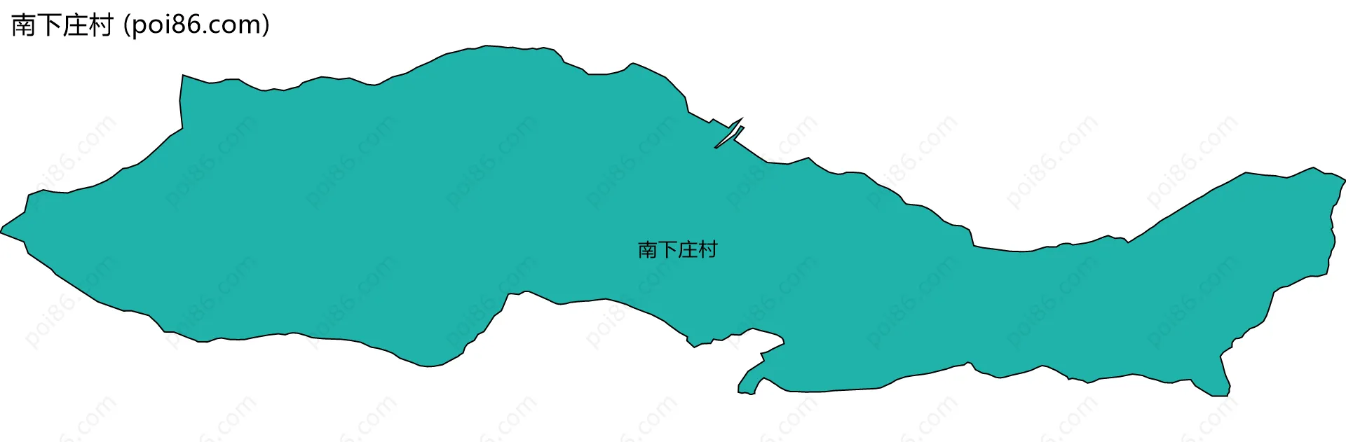 南下庄村边界地图