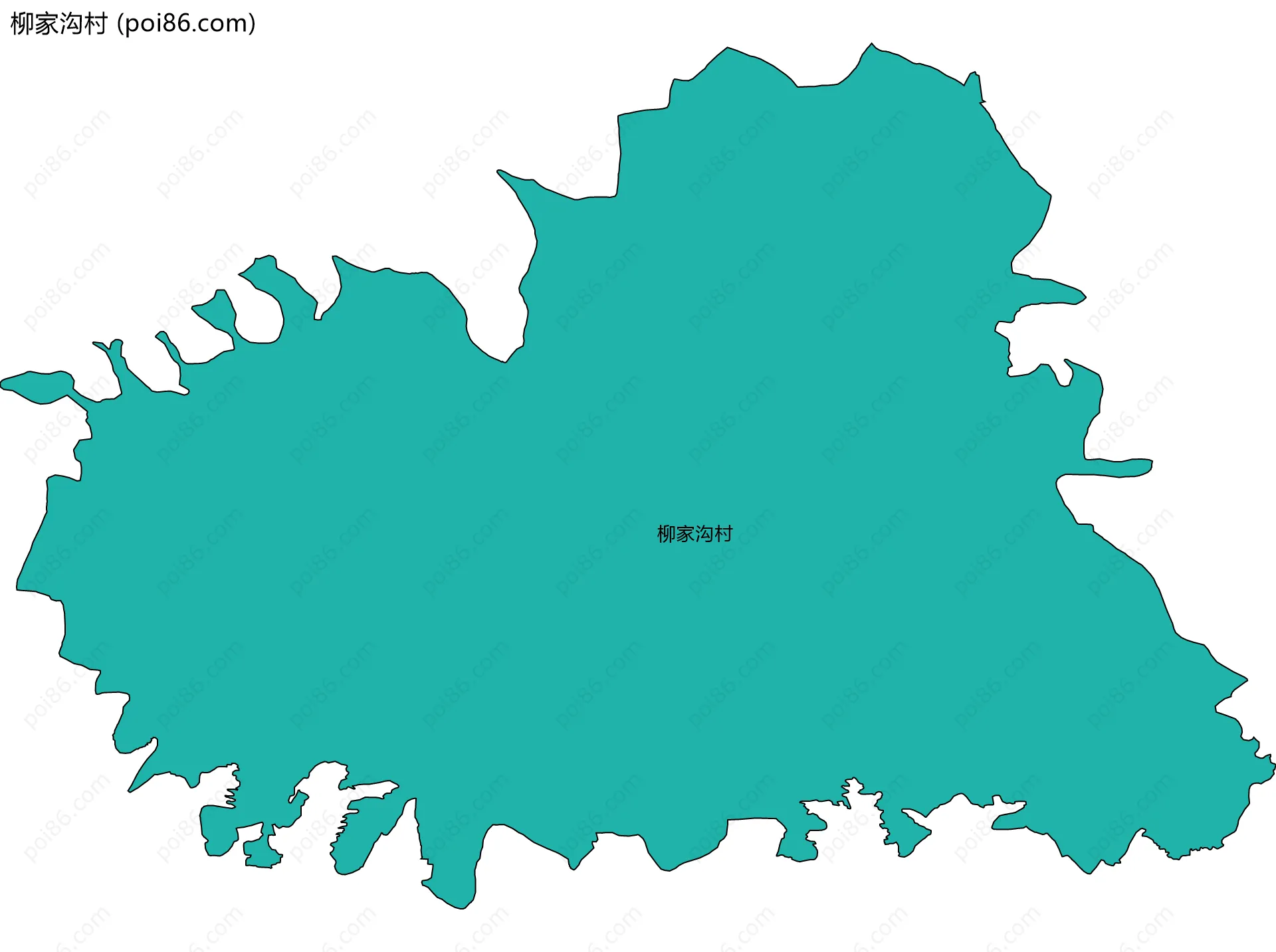 柳家沟村边界地图