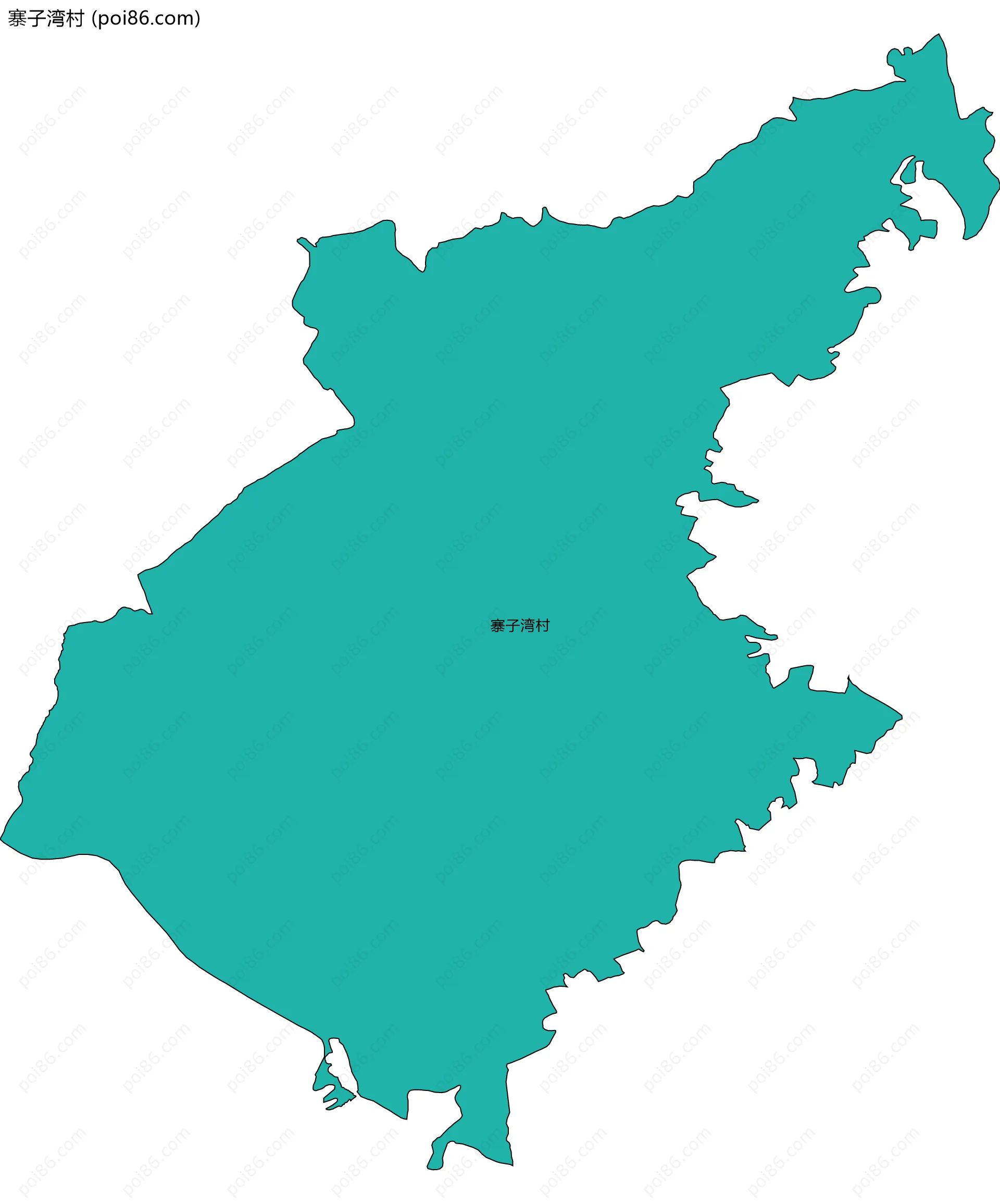 寨子湾村边界地图