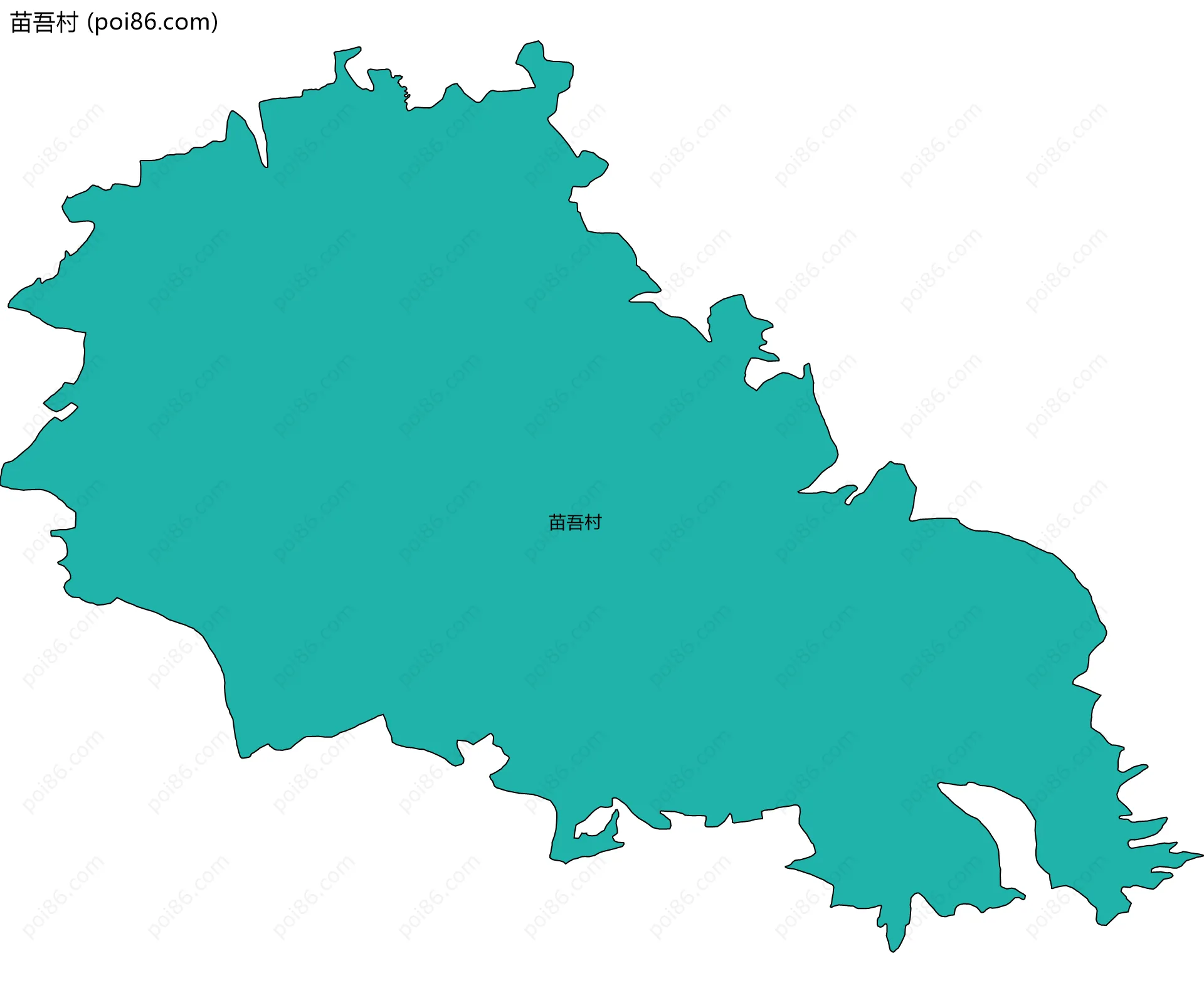 苗吾村边界地图