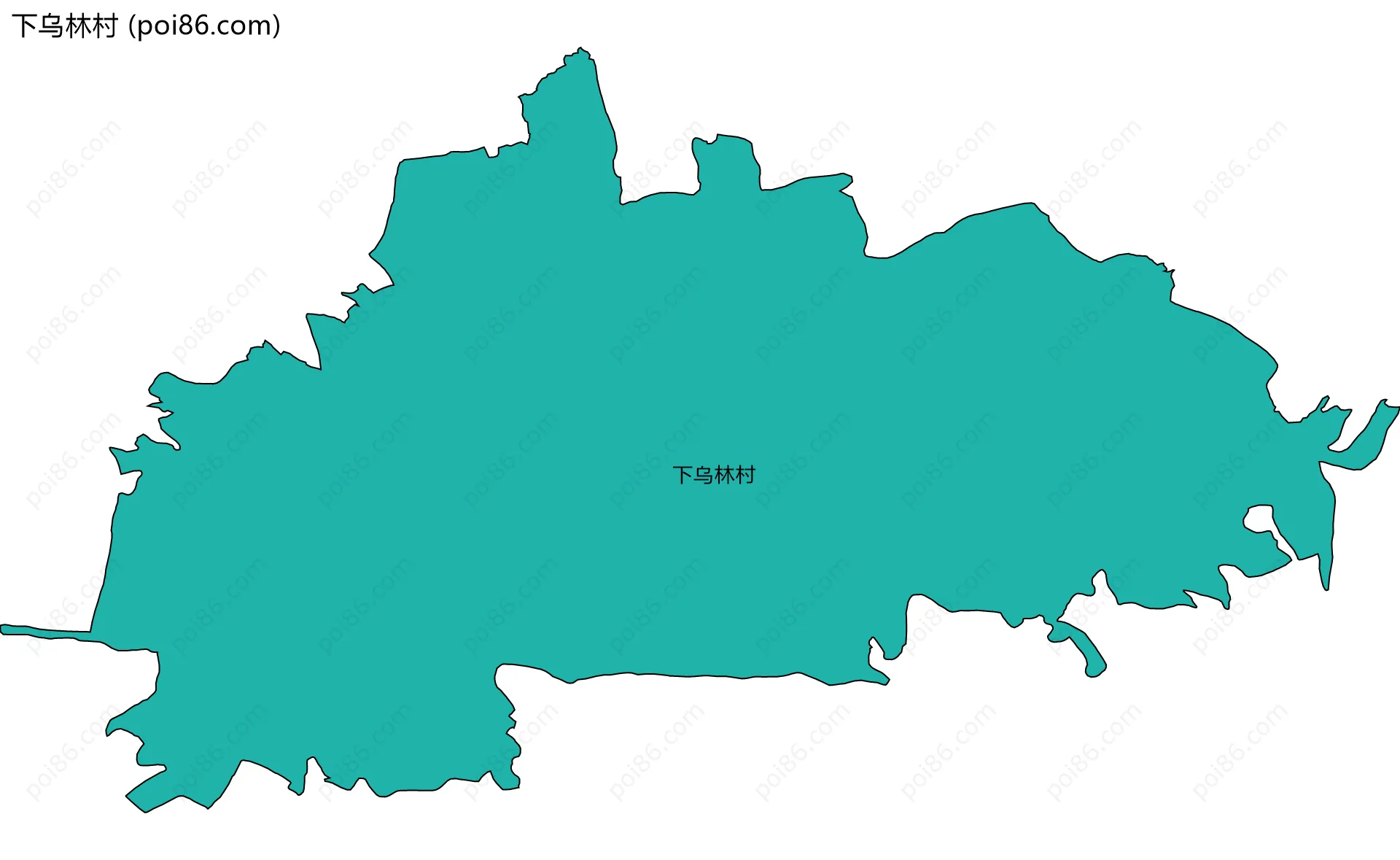 下乌林村边界地图