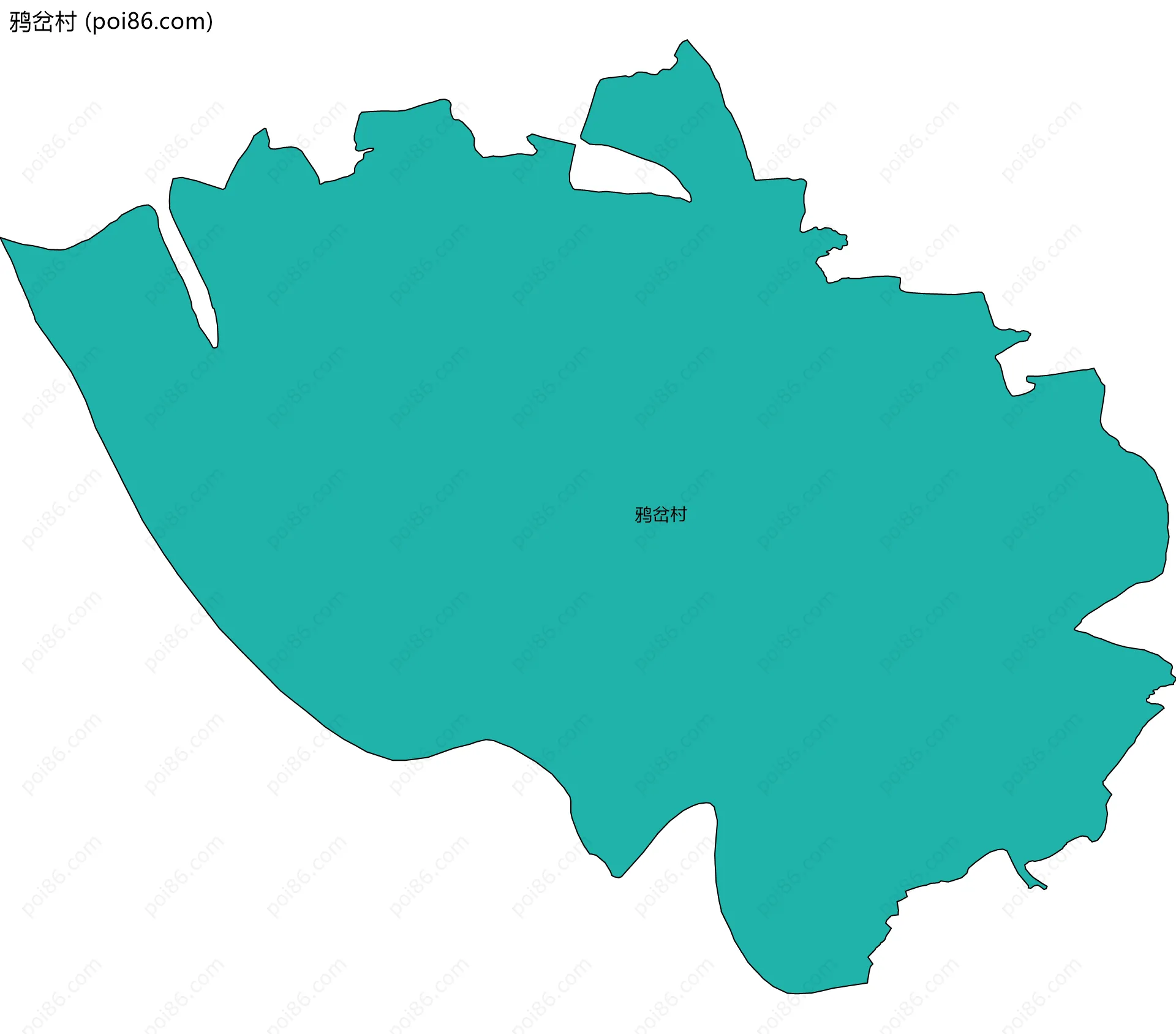 鸦岔村边界地图