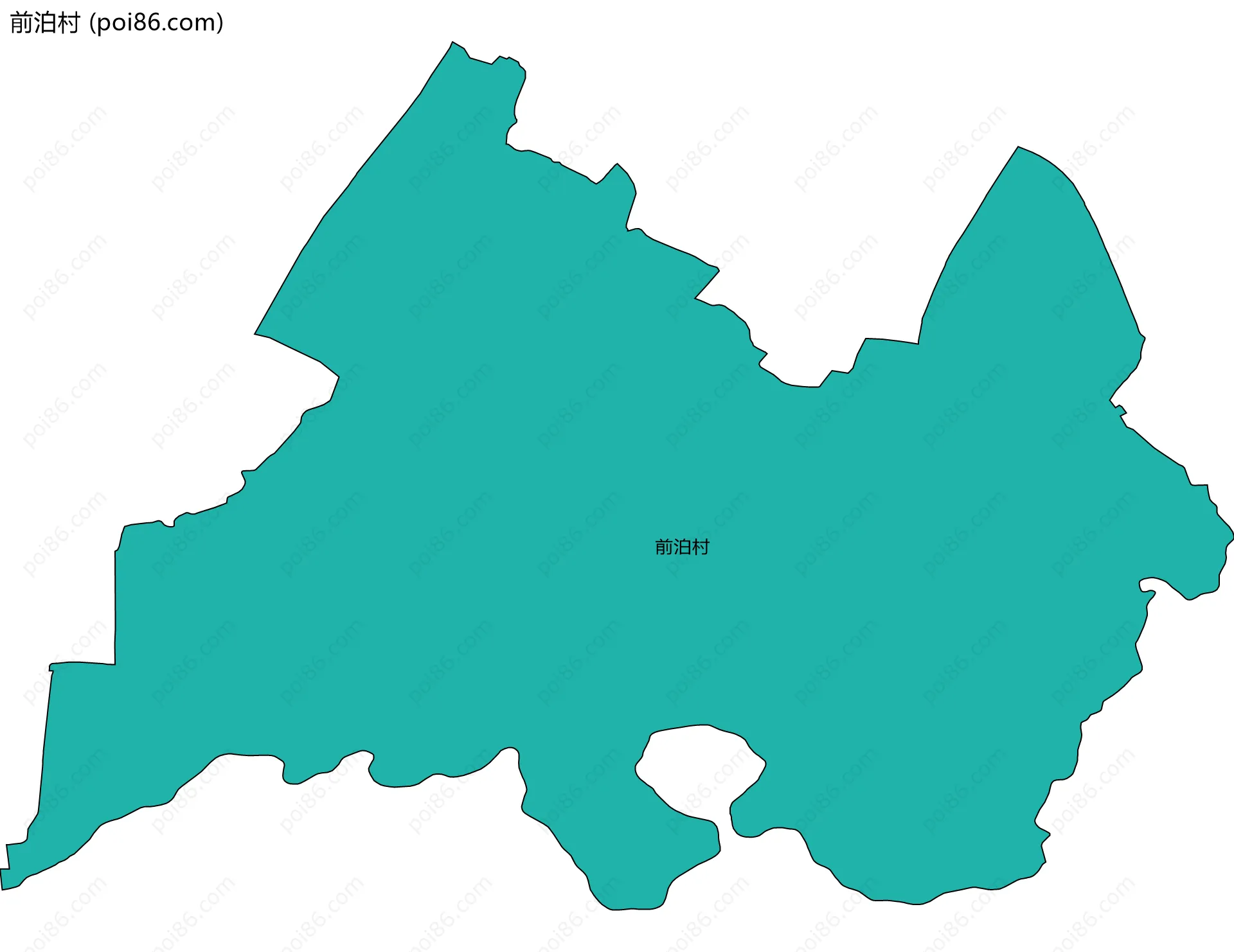 前泊村边界地图