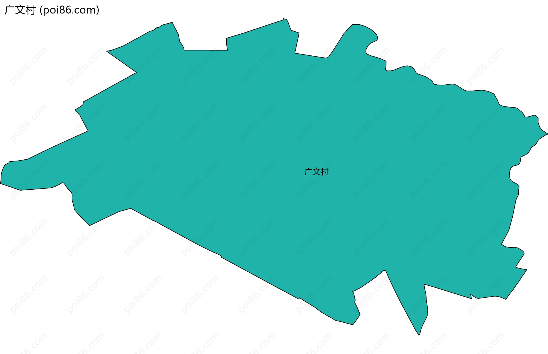广文村边界地图