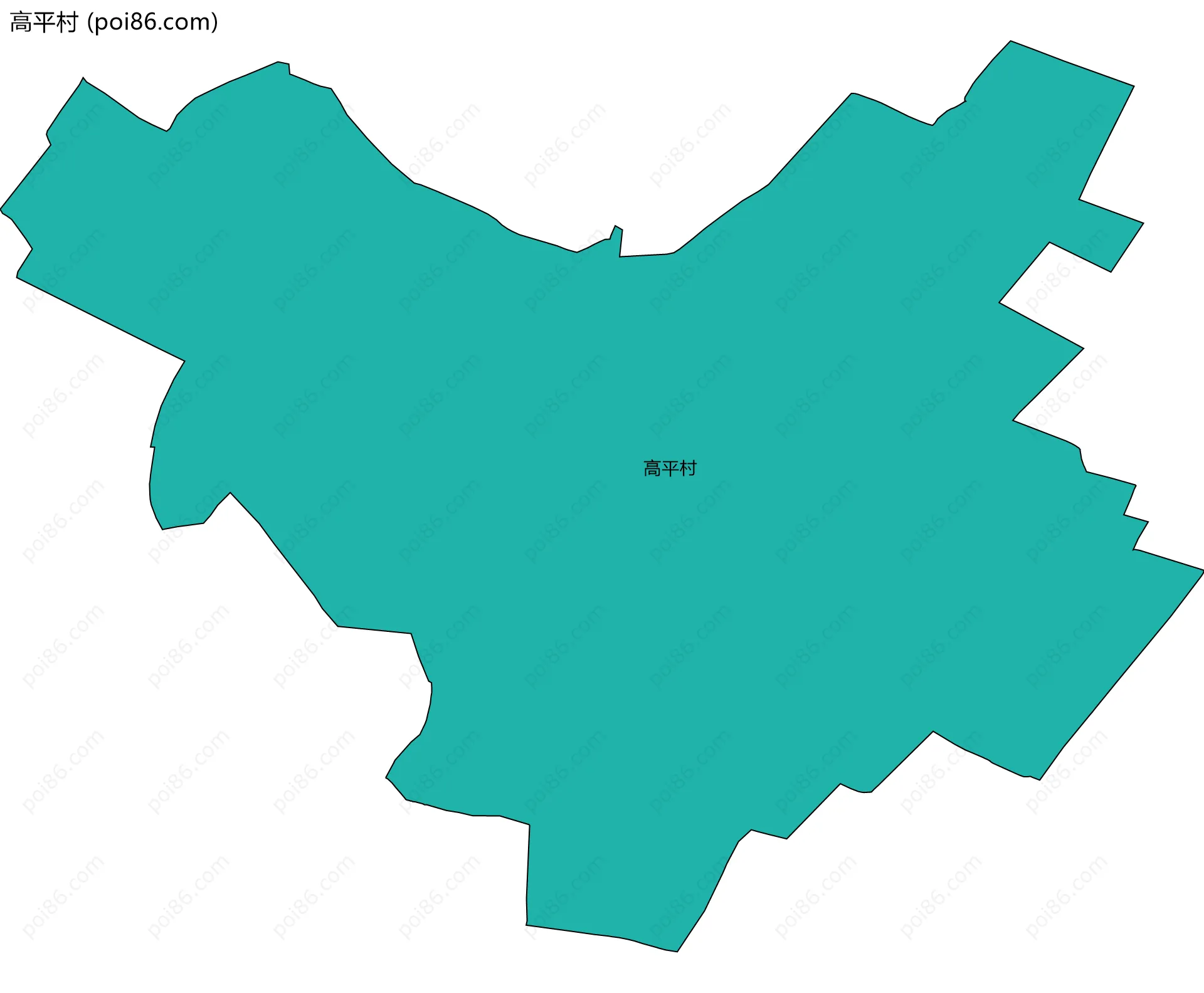 高平村边界地图