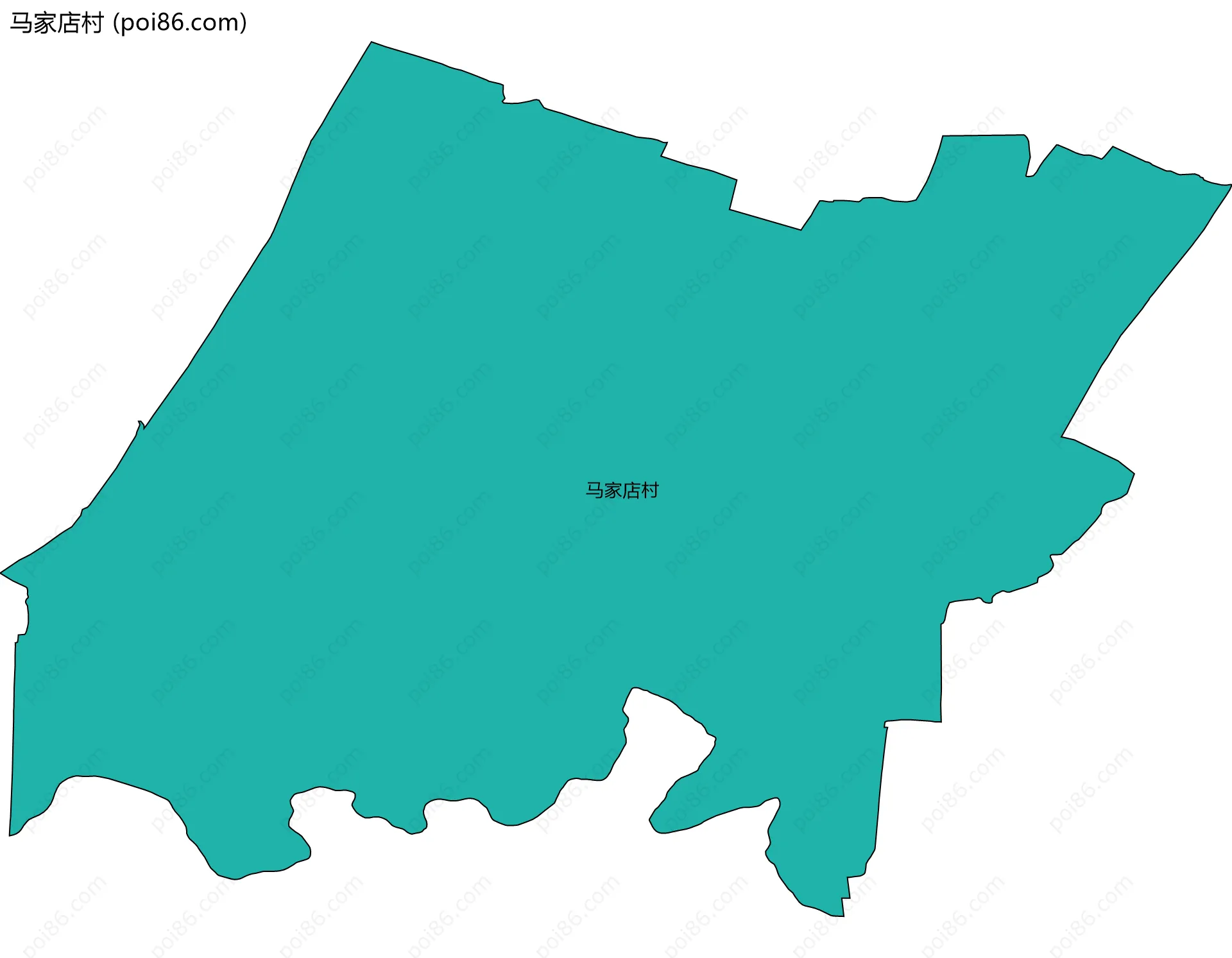 马家店村边界地图