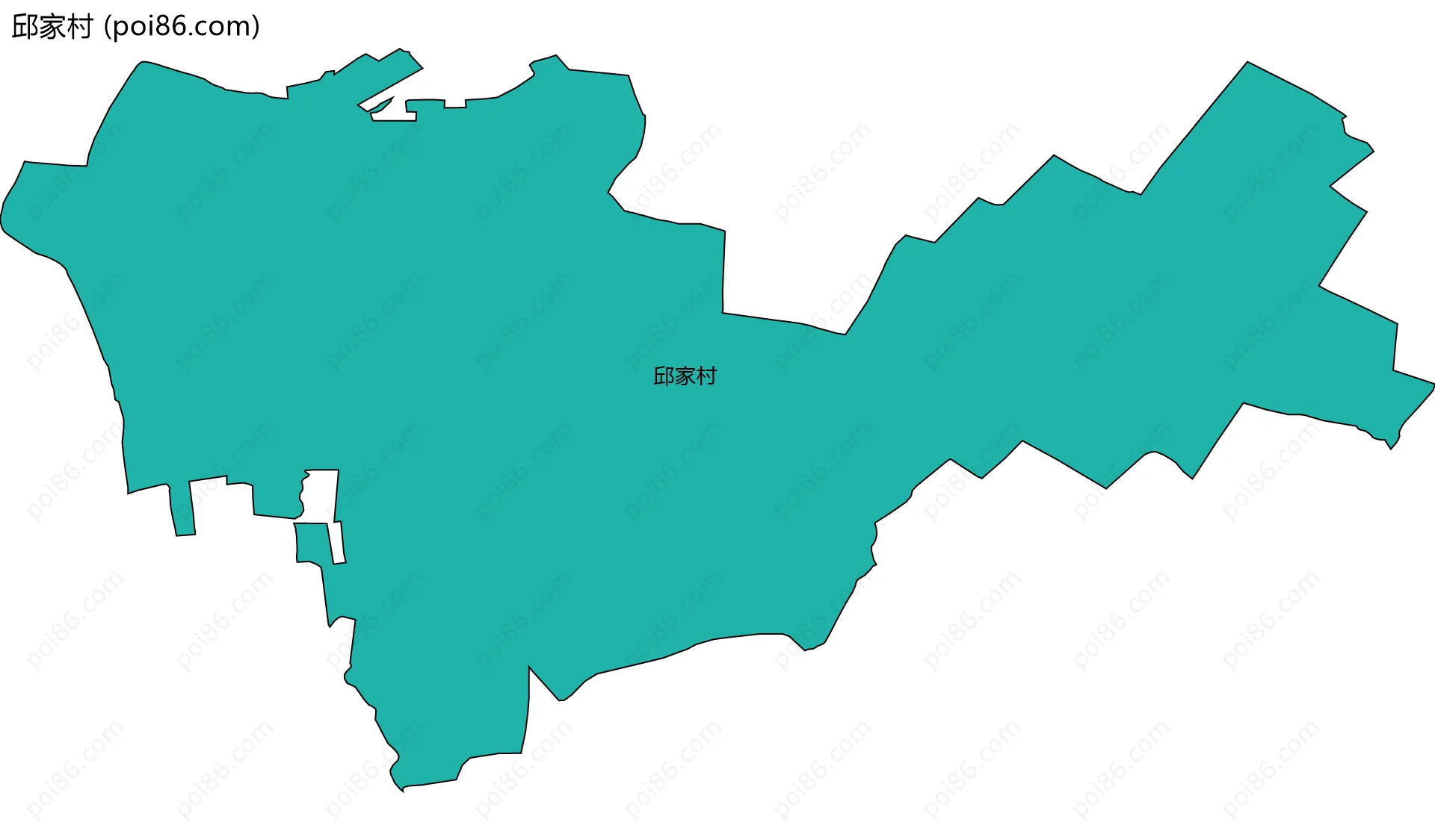 邱家村边界地图