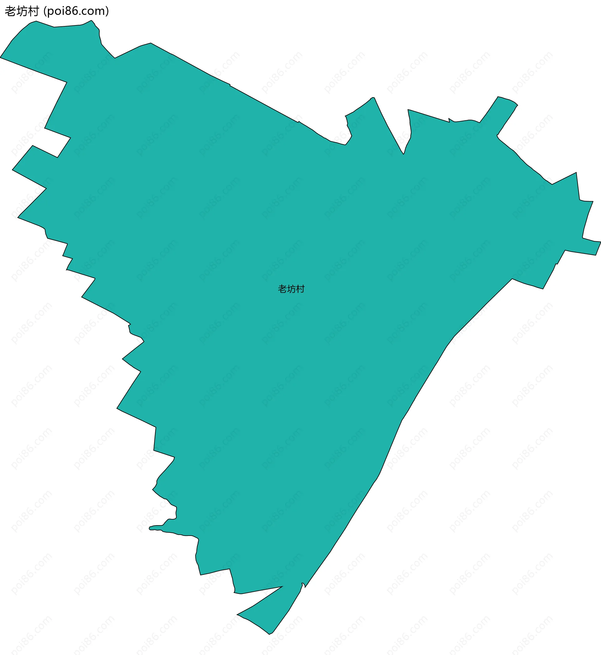 老坊村边界地图