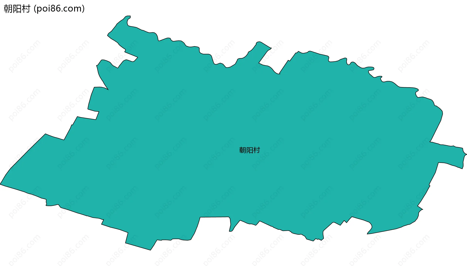 朝阳村边界地图