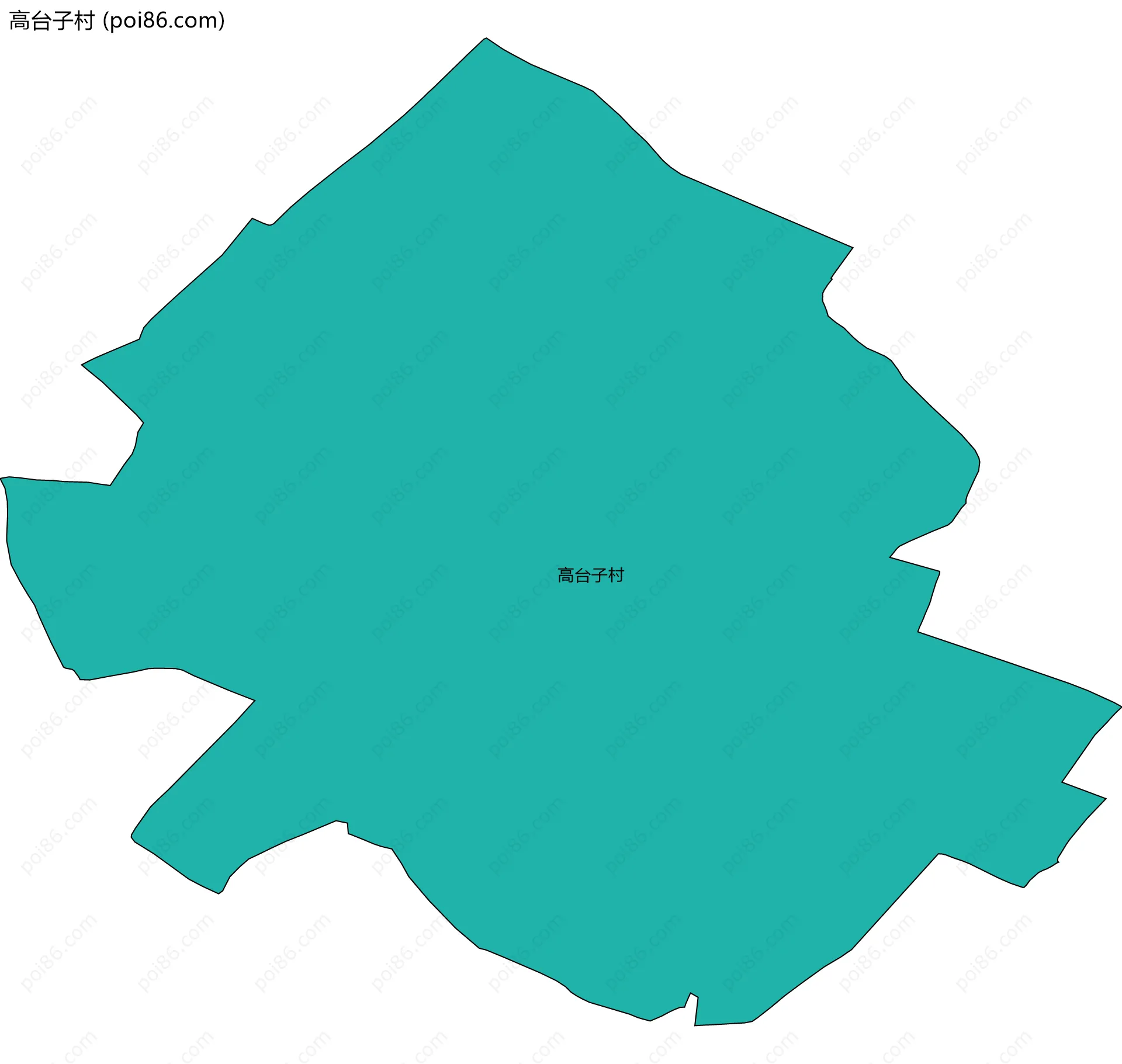 高台子村边界地图