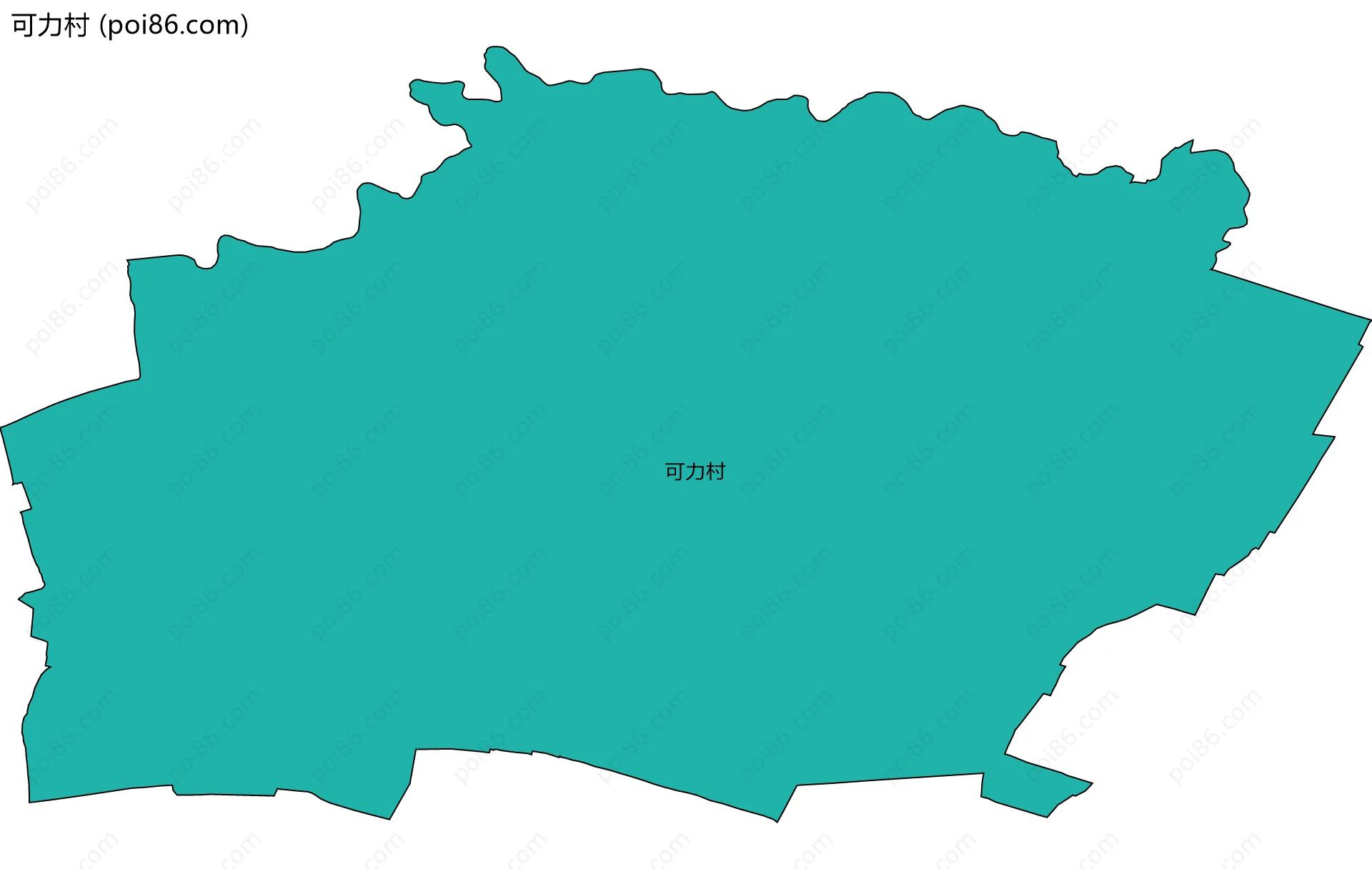 可力村边界地图