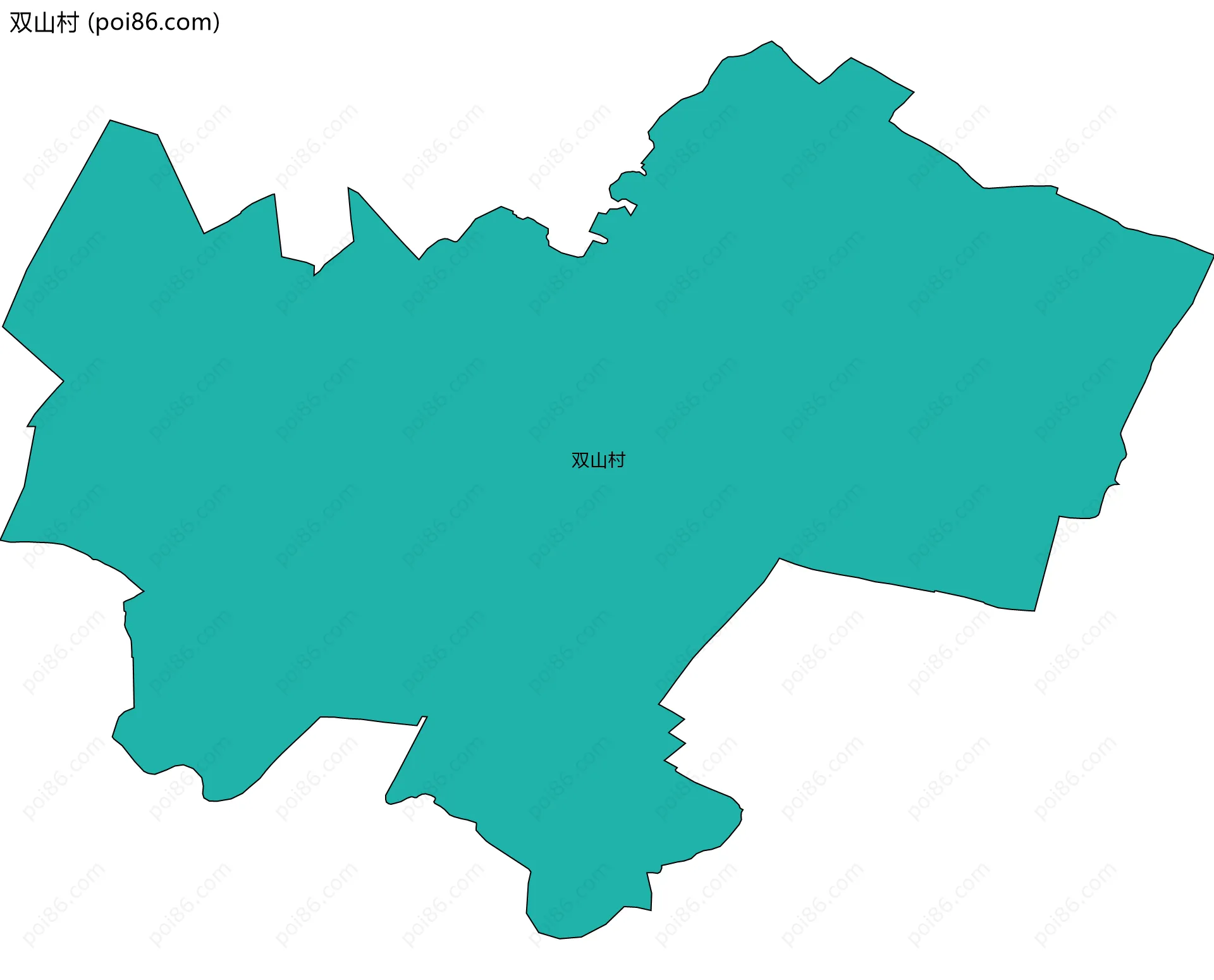 双山村边界地图