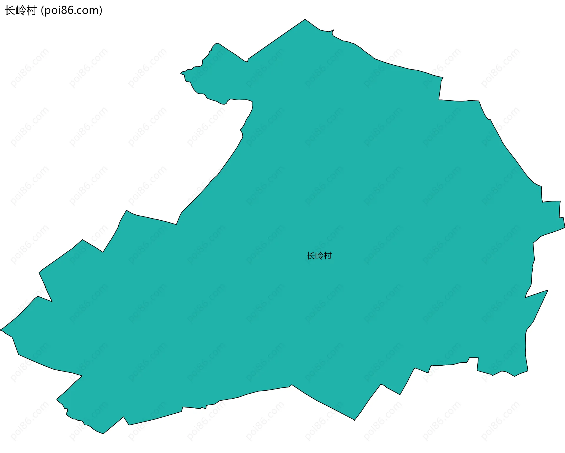 长岭村边界地图