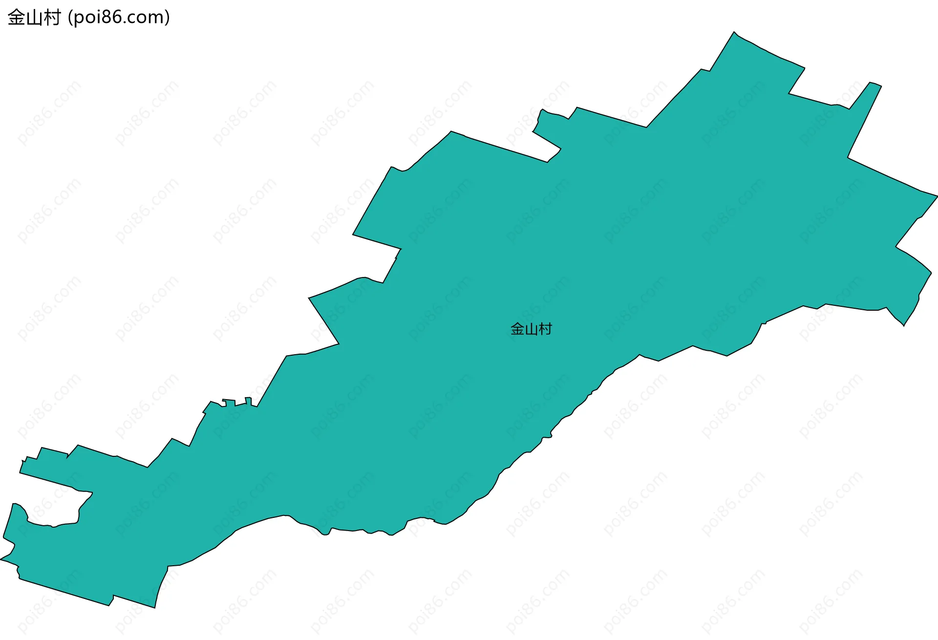 金山村边界地图