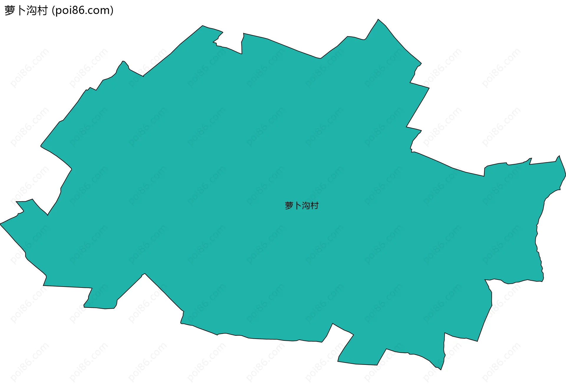 萝卜沟村边界地图