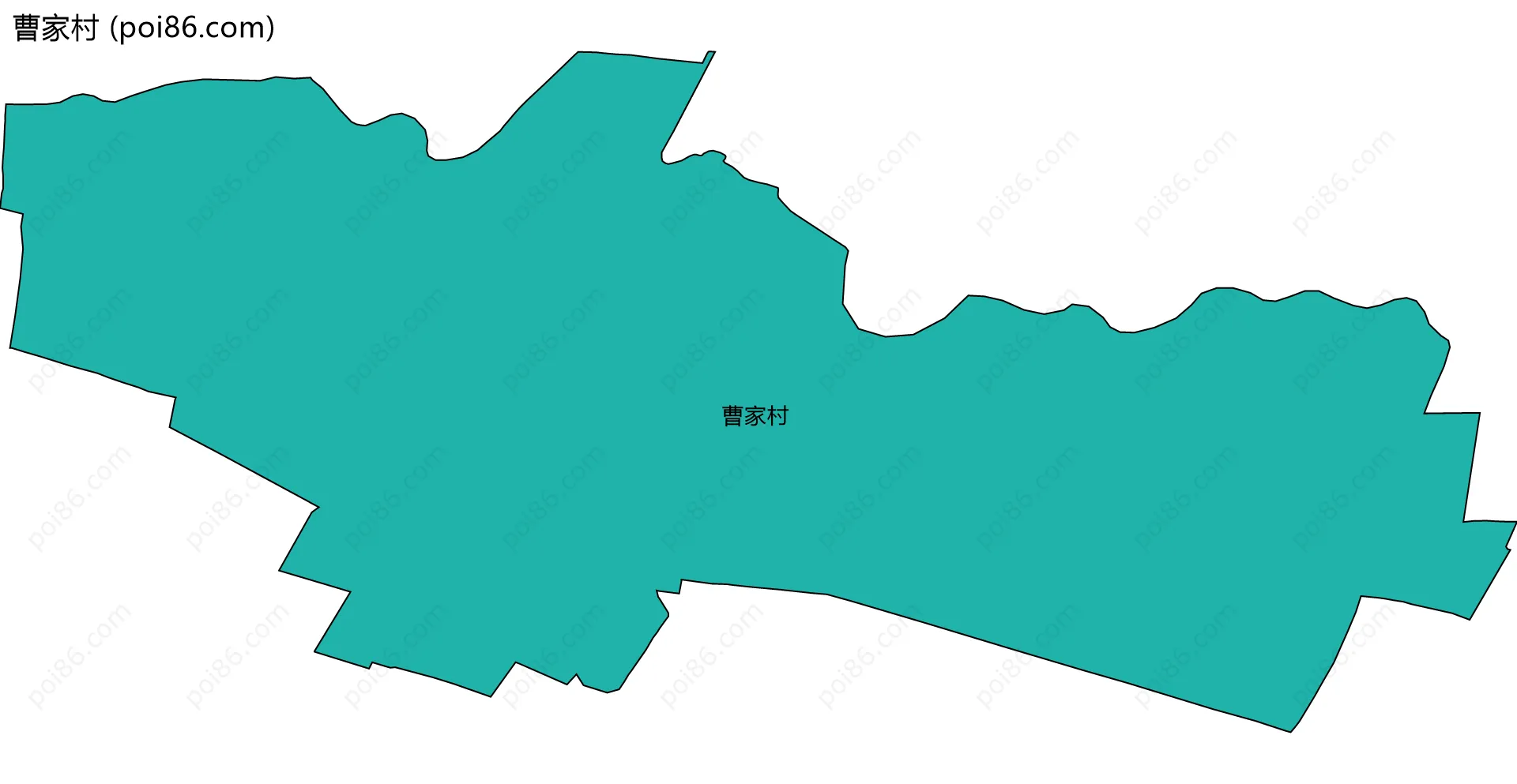 曹家村边界地图