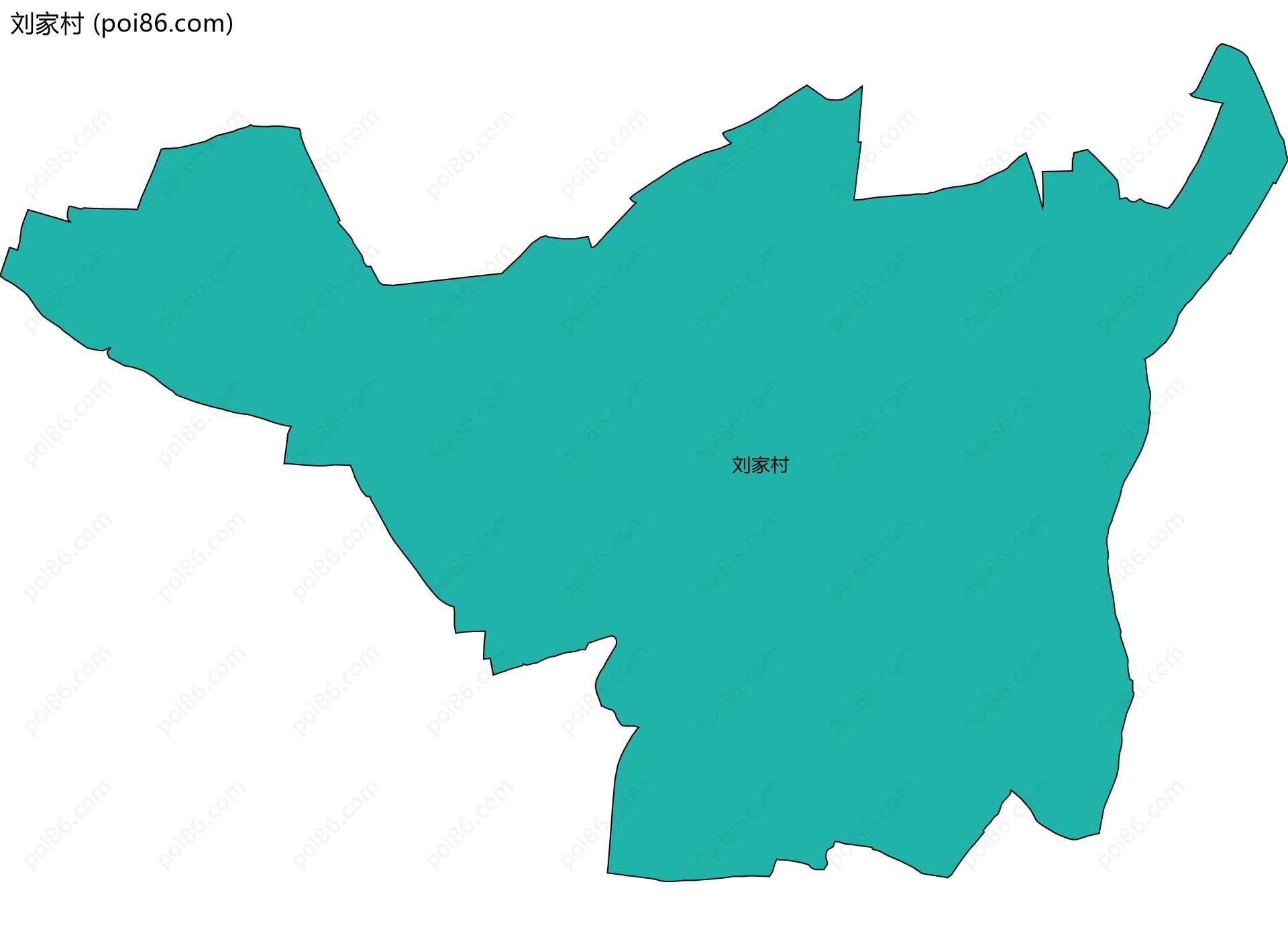 刘家村边界地图