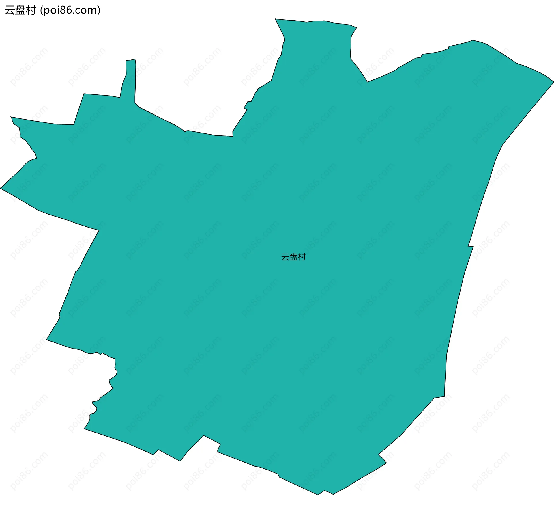云盘村边界地图