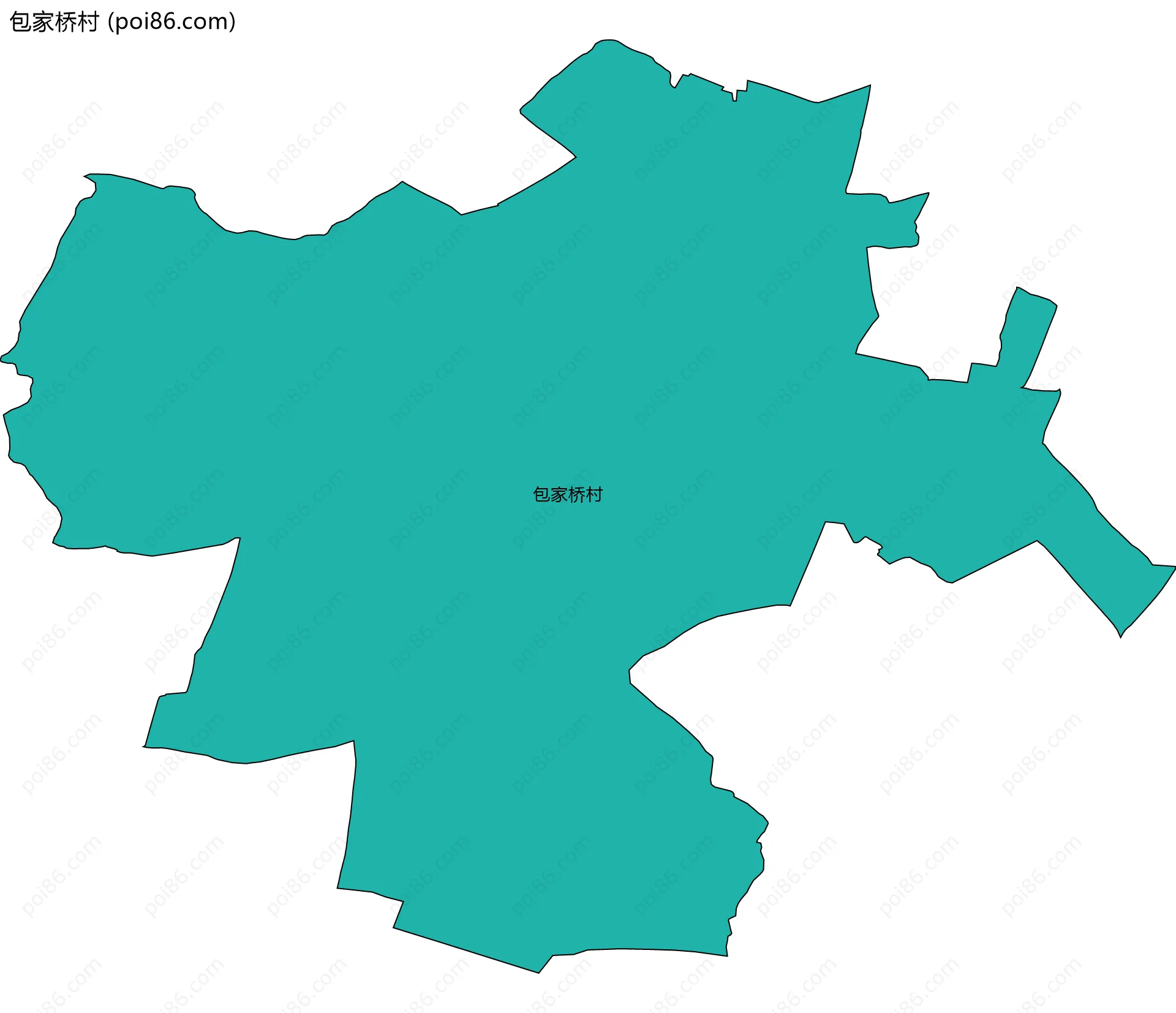 包家桥村边界地图