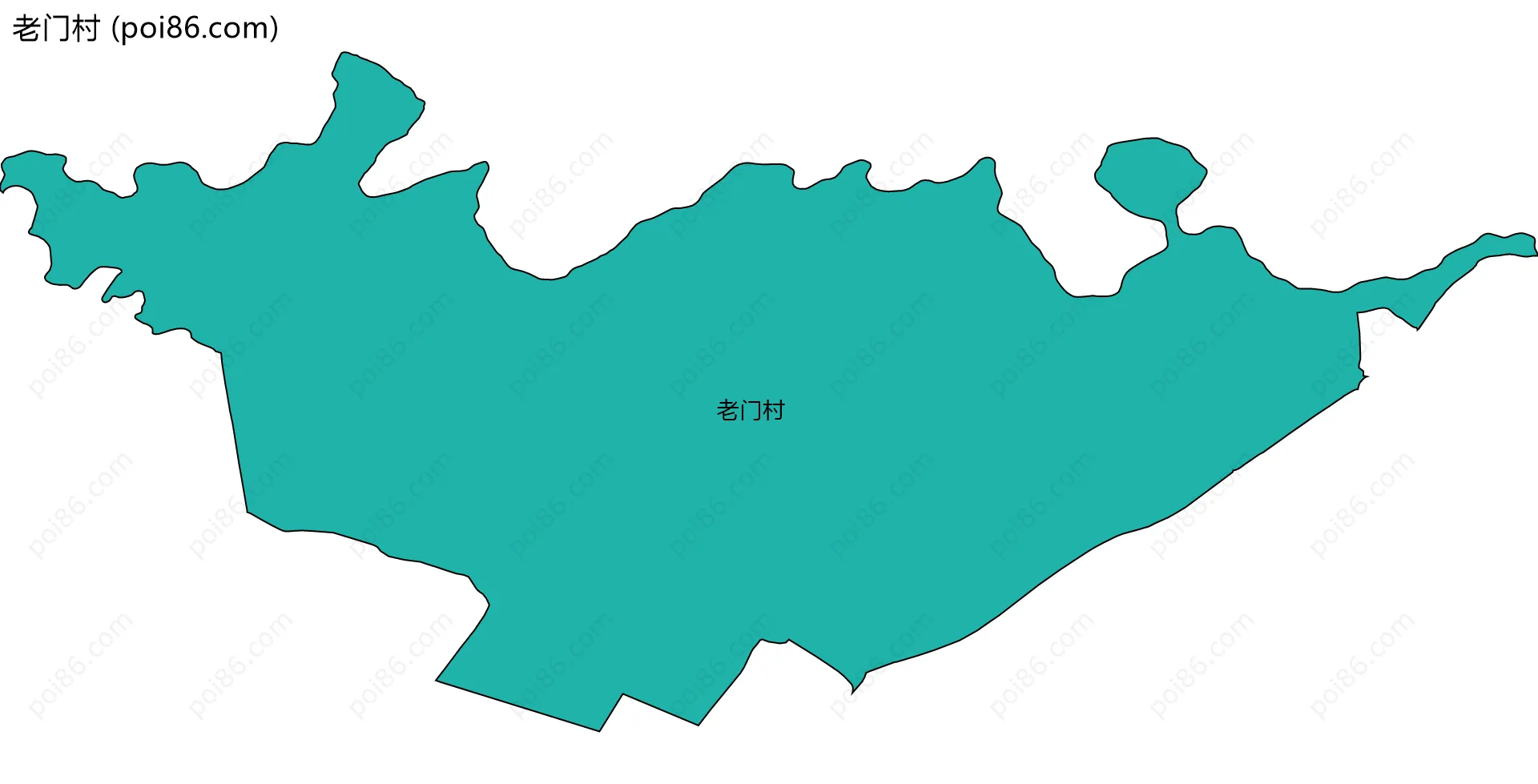 老门村边界地图