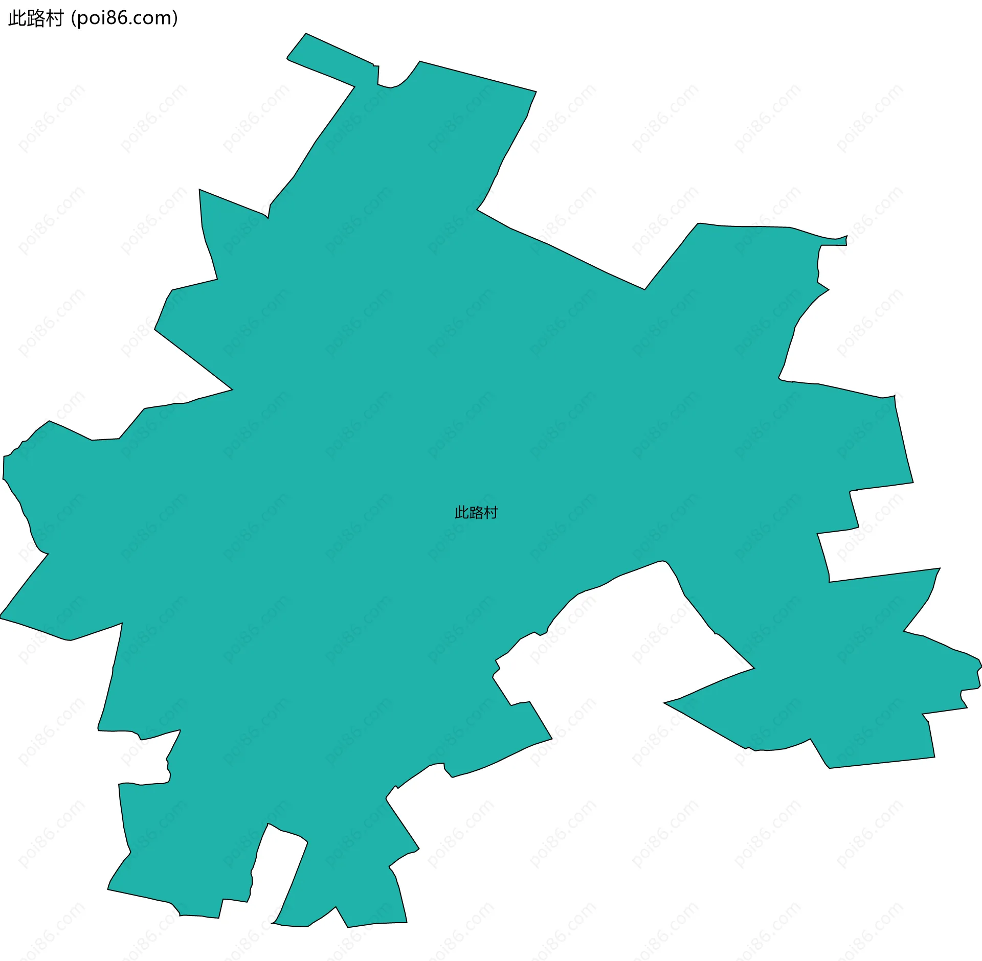 此路村边界地图