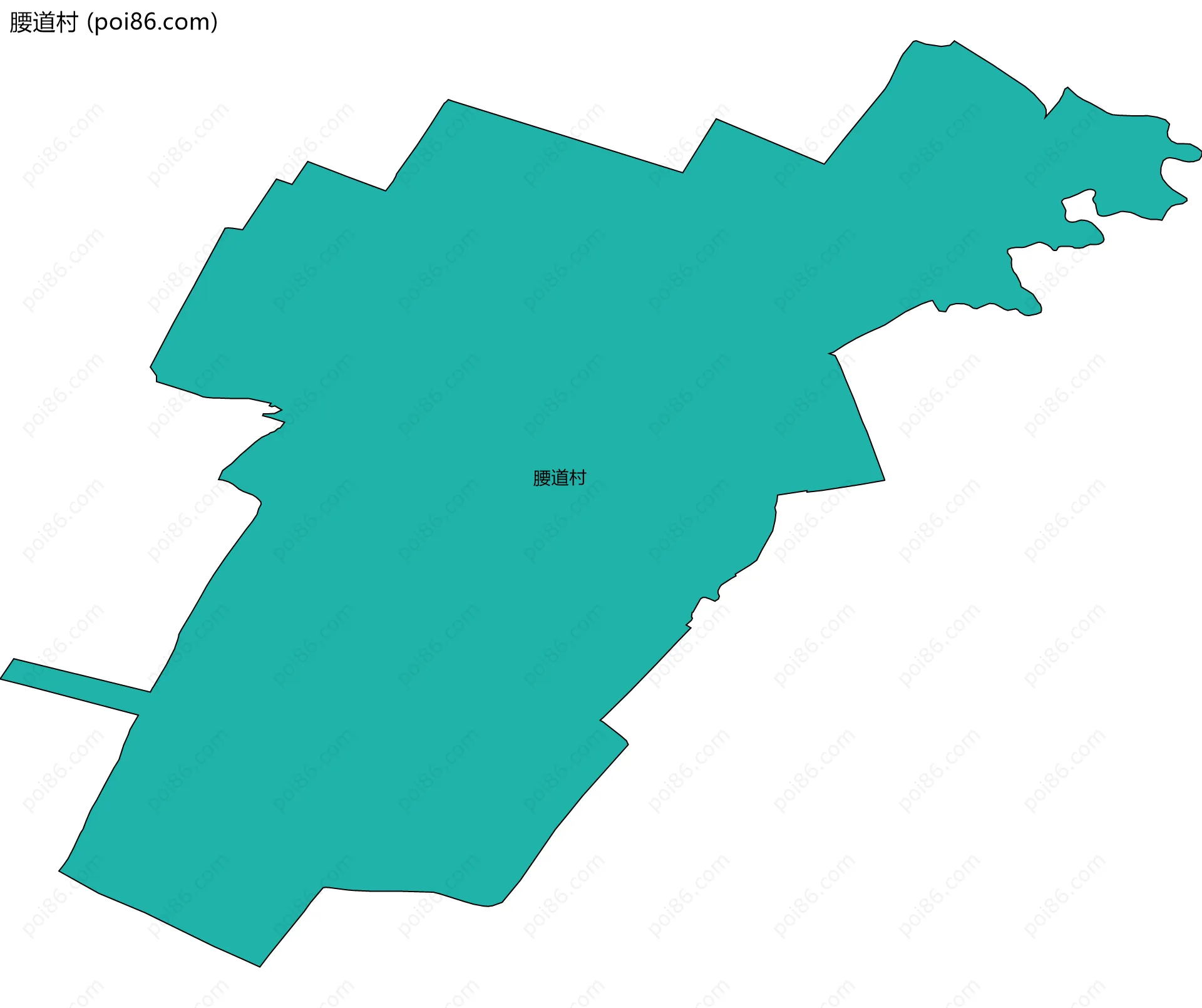 腰道村边界地图