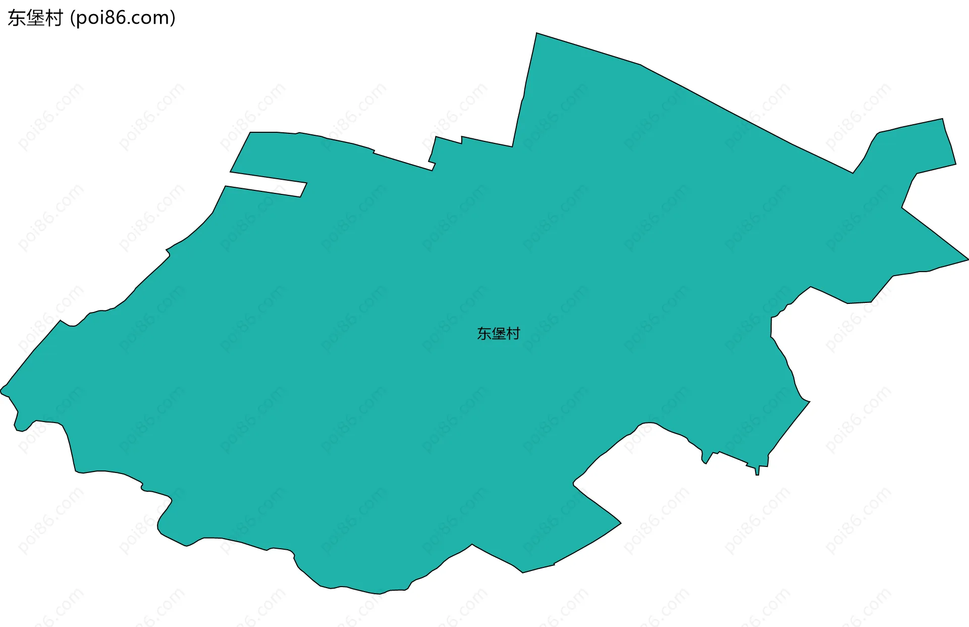 东堡村边界地图