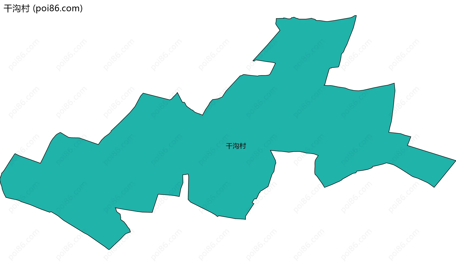 干沟村边界地图