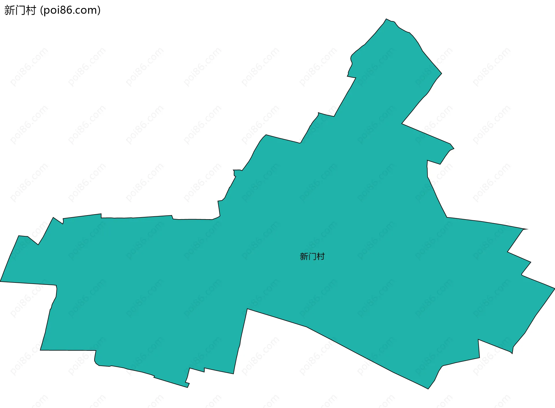 新门村边界地图