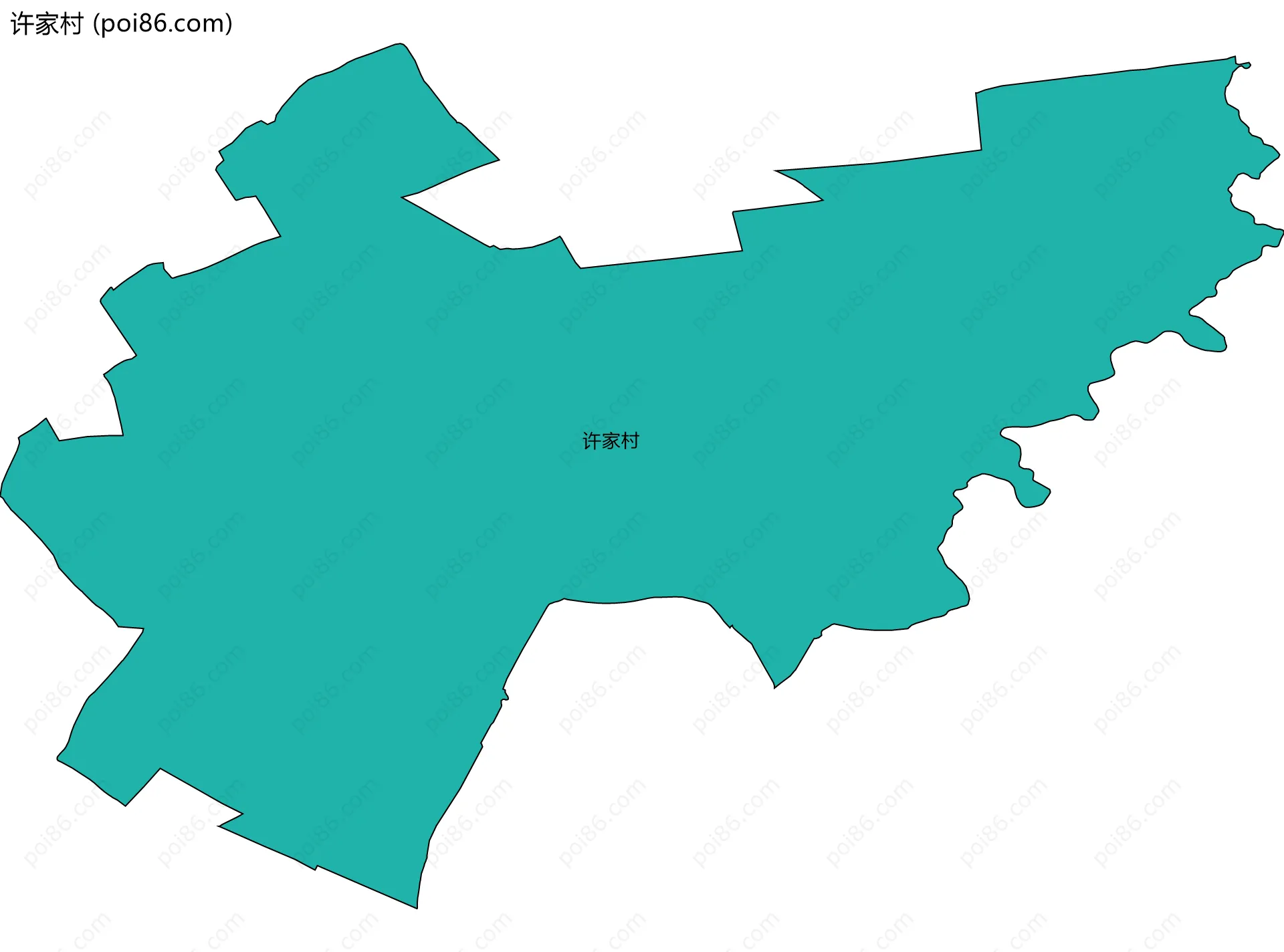 许家村边界地图
