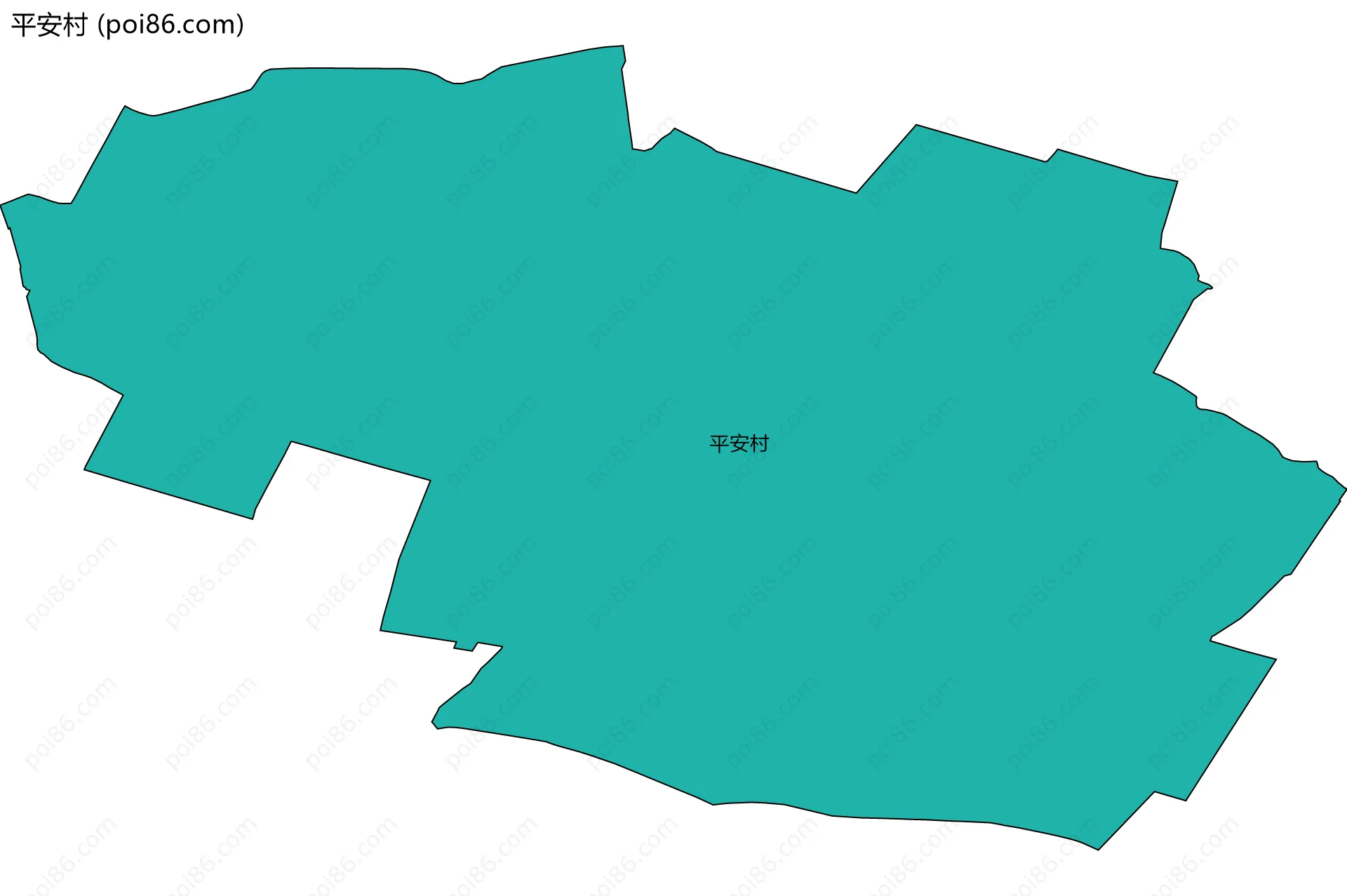 平安村边界地图