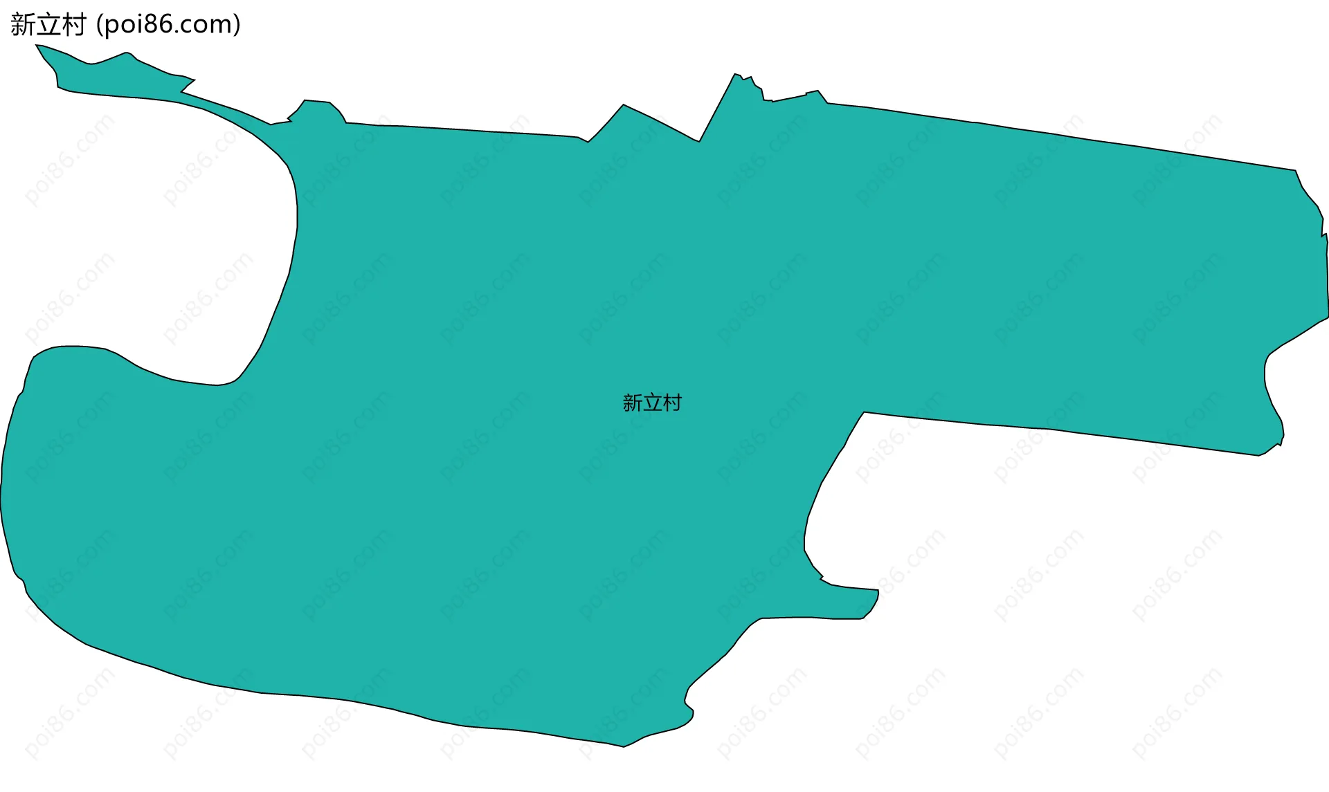 新立村边界地图