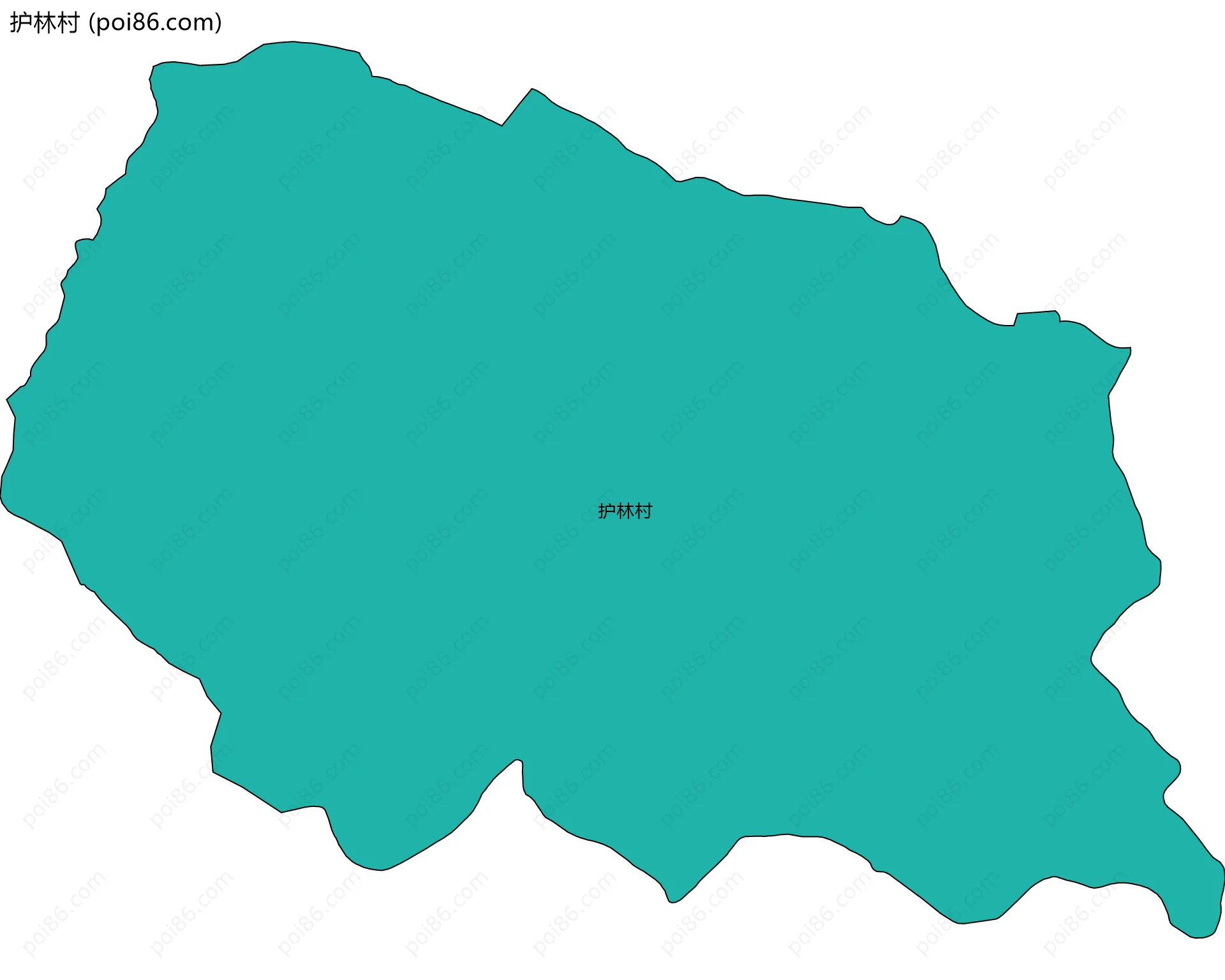 护林村边界地图