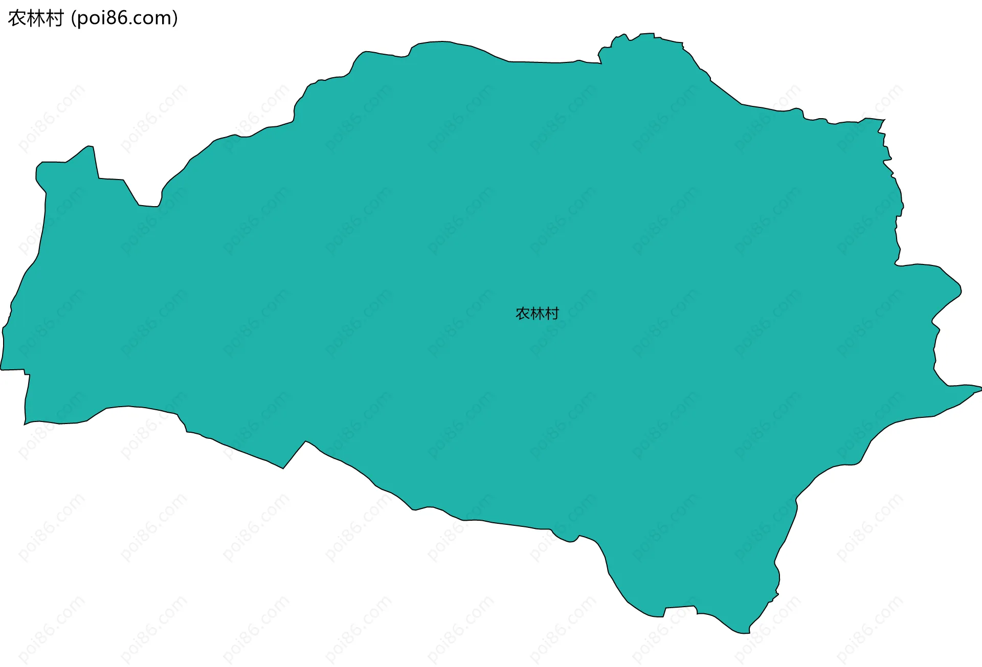 农林村边界地图