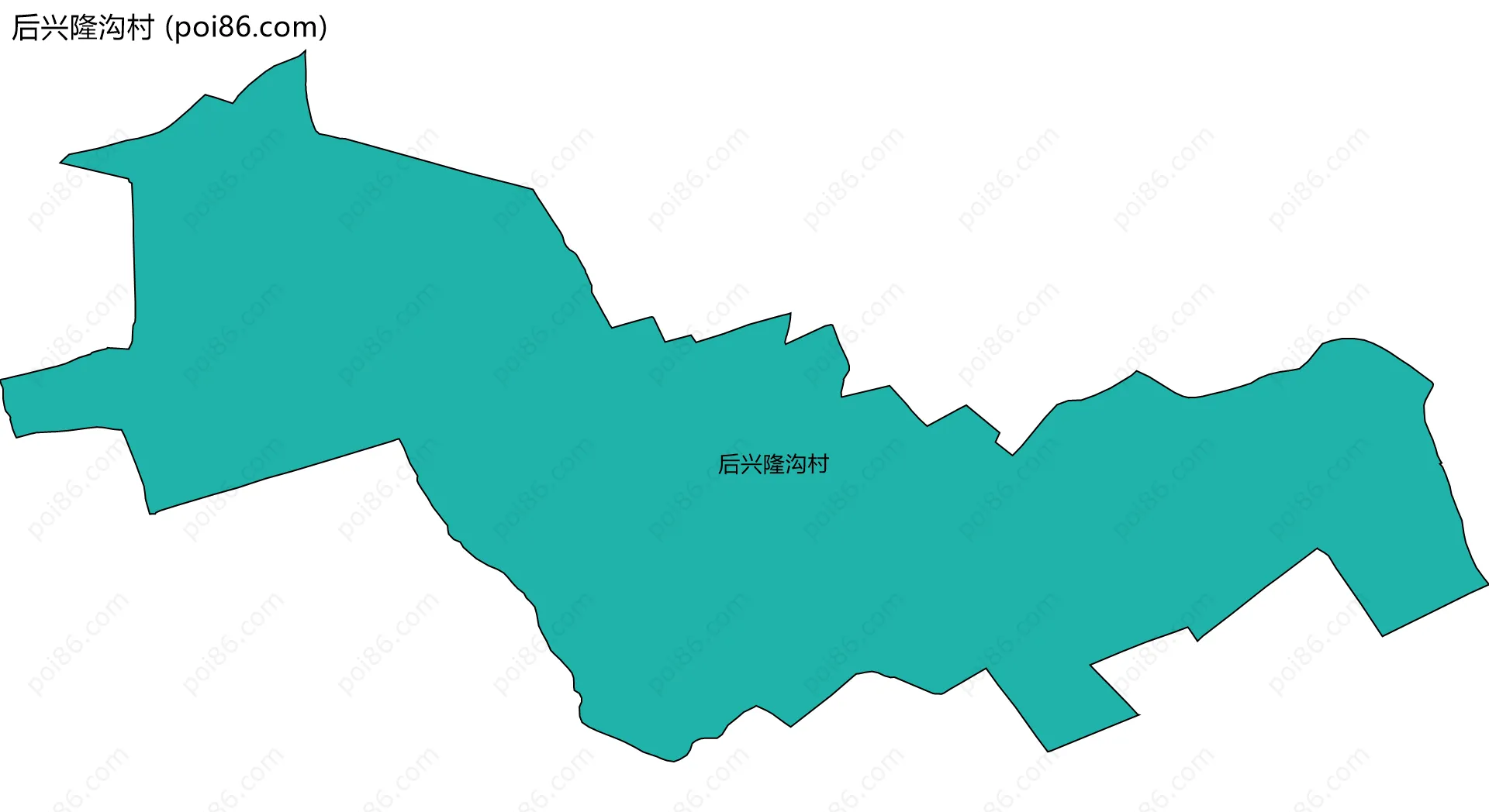 后兴隆沟村边界地图